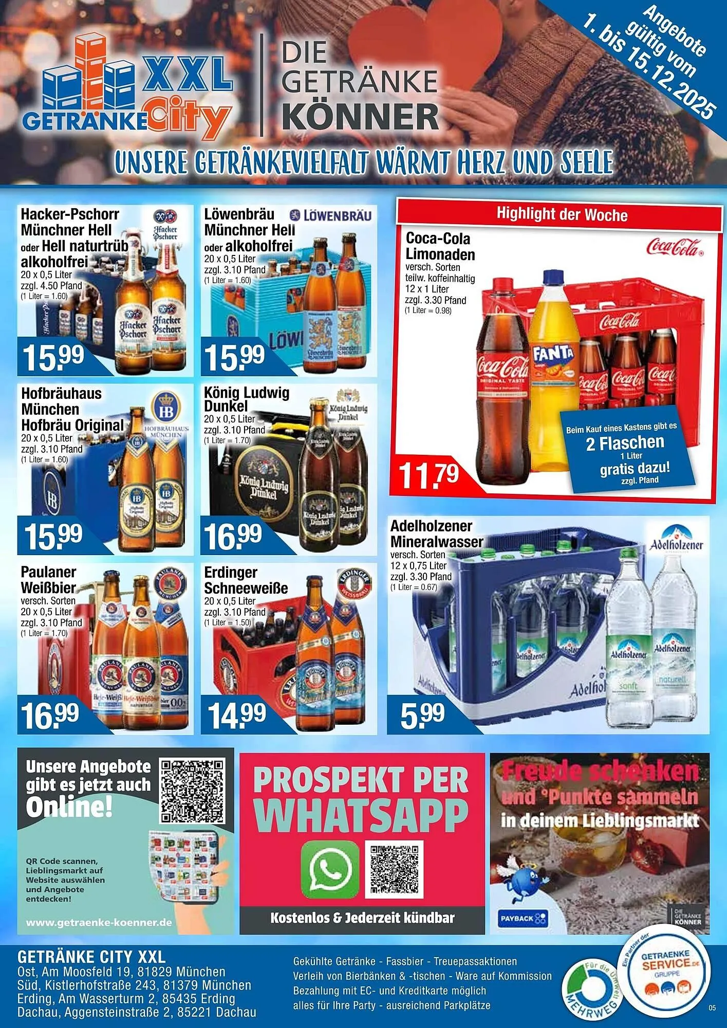 Getränke City Prospekt von 1. Dezember bis 15. Dezember 2025 - Prospekt seite 1