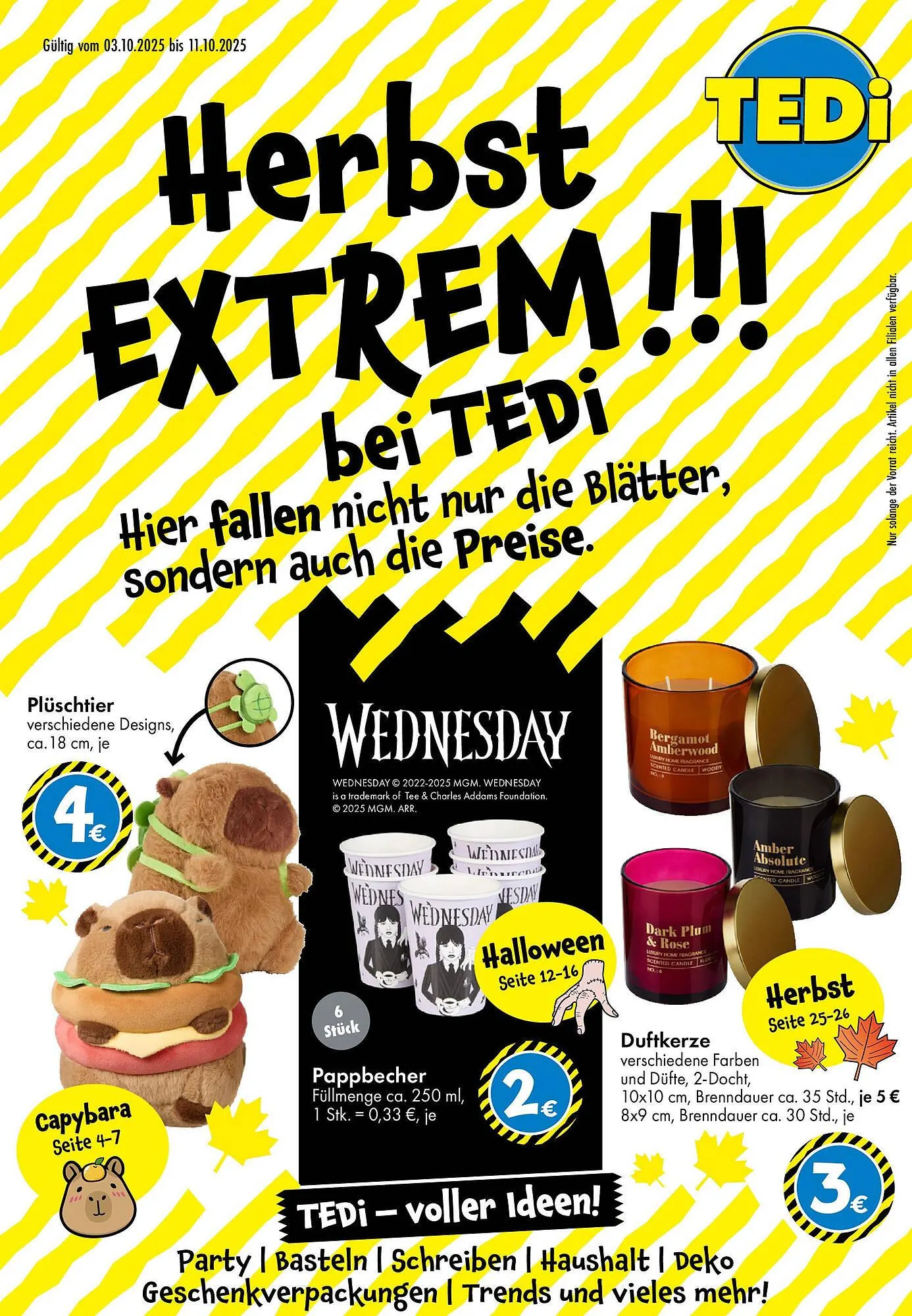 TEDi Prospekt von 2. Oktober bis 11. Oktober 2025 - Prospekt seite 1