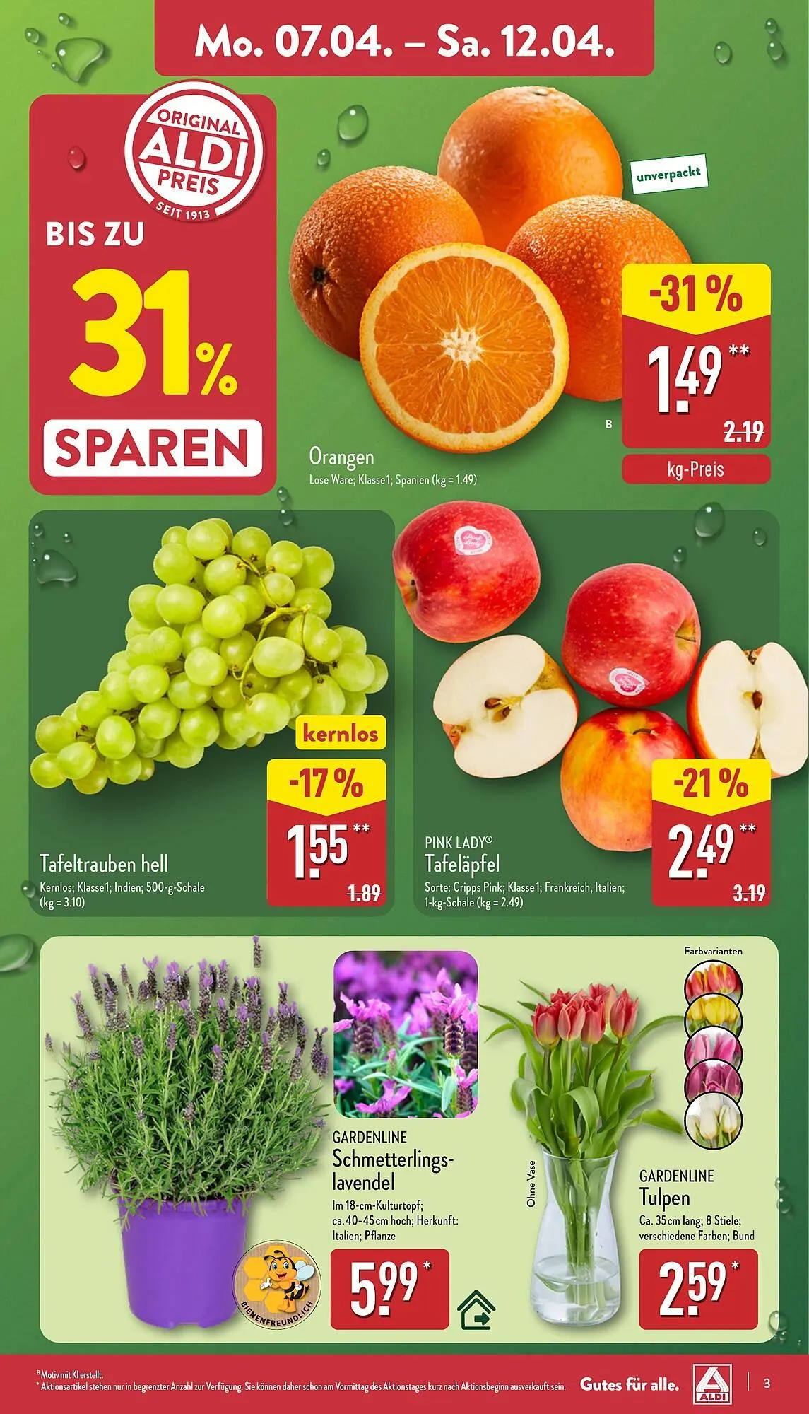 Aldi Nord Prospekt von 7. April bis 12. April 2025 - Prospekt seite 3