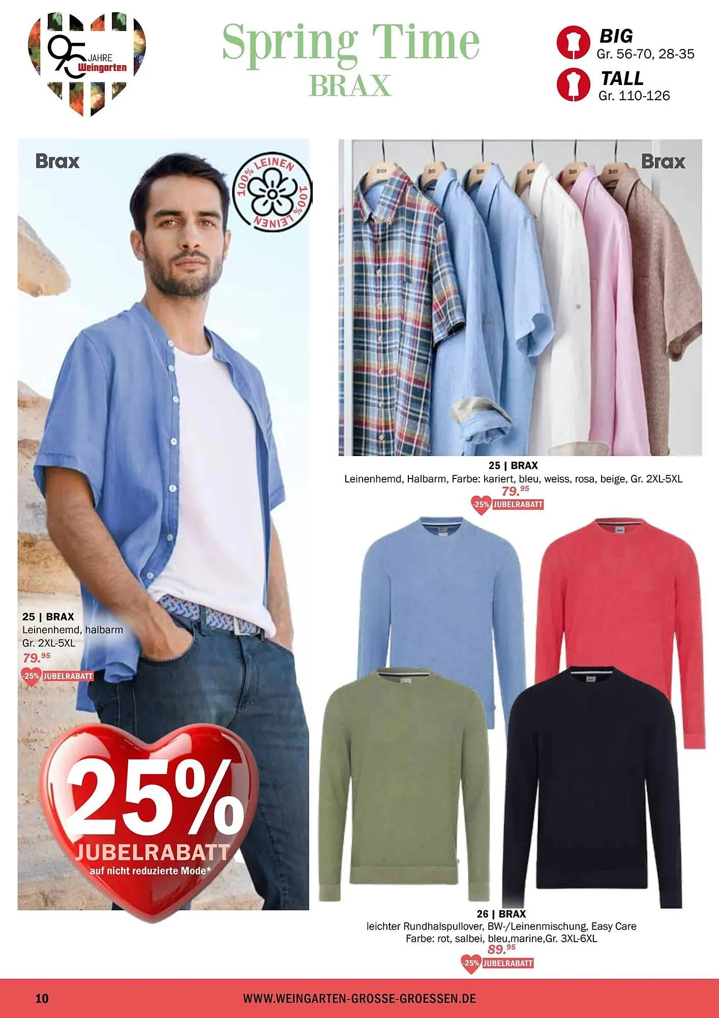 Modehaus Weingarten Prospekt von 2. April bis 1. Juni 2025 - Prospekt seite 10