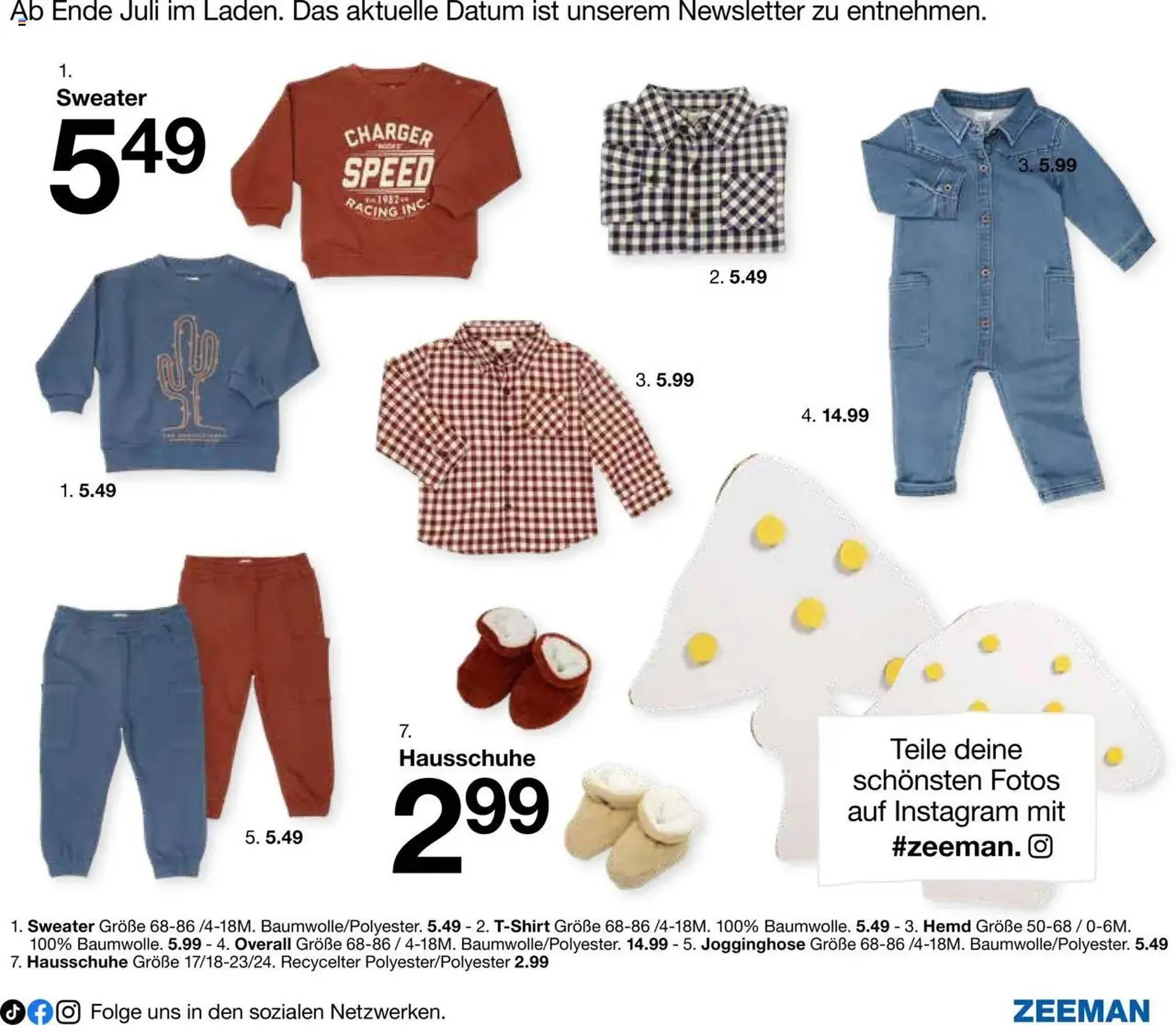 Zeeman Prospekt von 18. Juli bis 31. Dezember 2025 - Prospekt seite 21