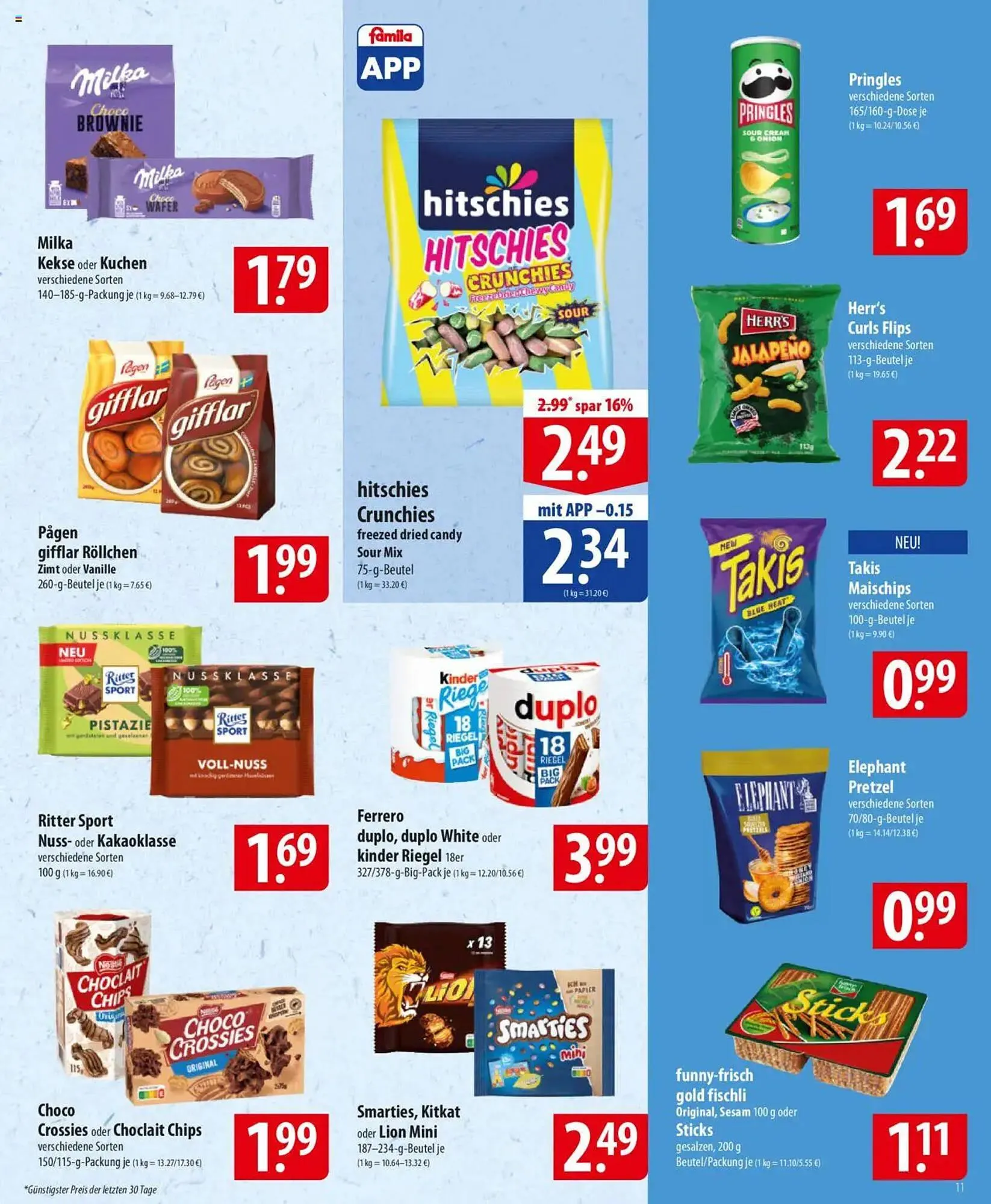 Famila Nord Ost Prospekt von 7. April bis 12. April 2025 - Prospekt seite 11