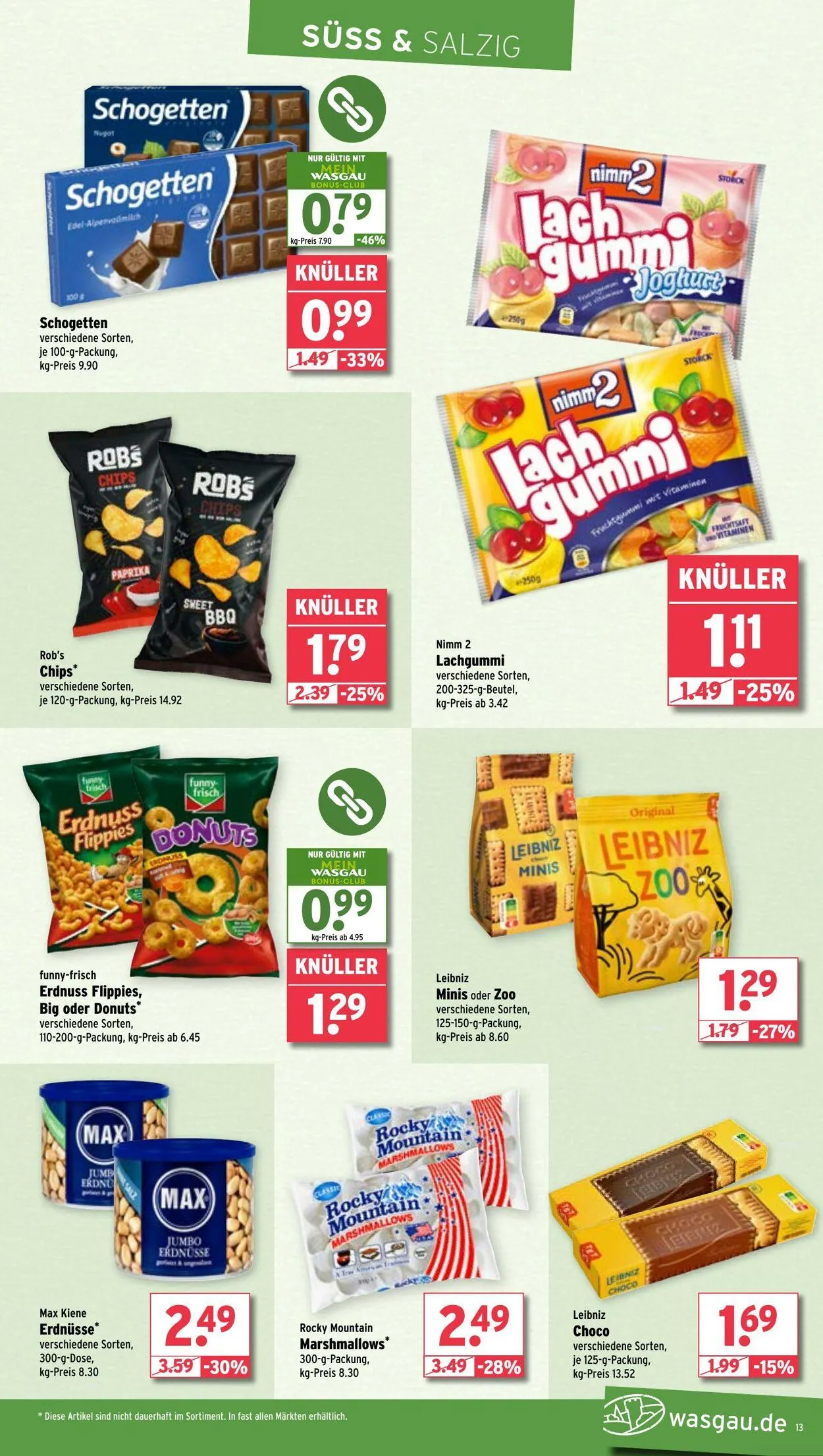 WASGAU Aktueller Prospekt von 10. August bis 24. August 2025 - Prospekt seite 13