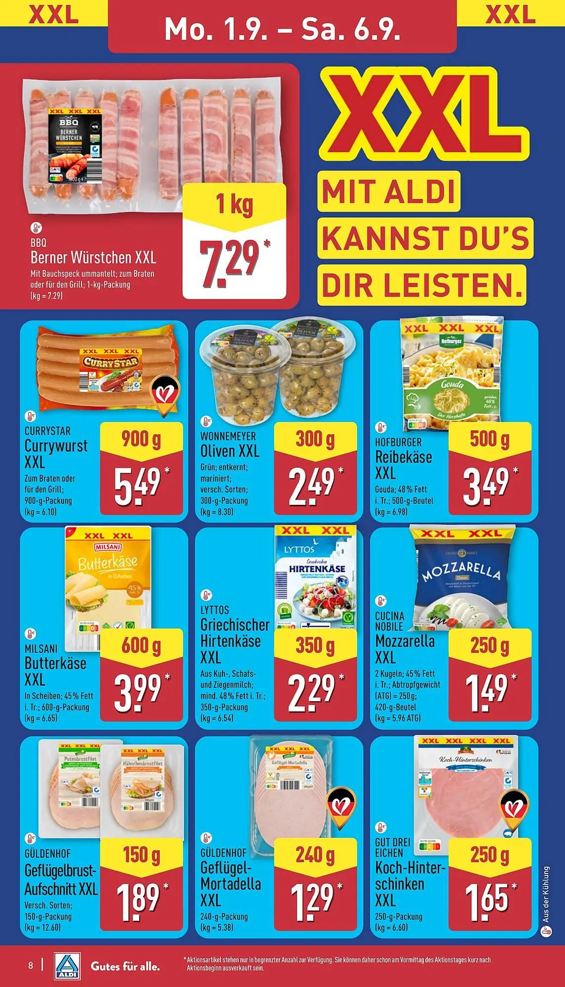 Aldi Nord Prospekt von 1. September bis 6. September 2025 - Prospekt seite 8