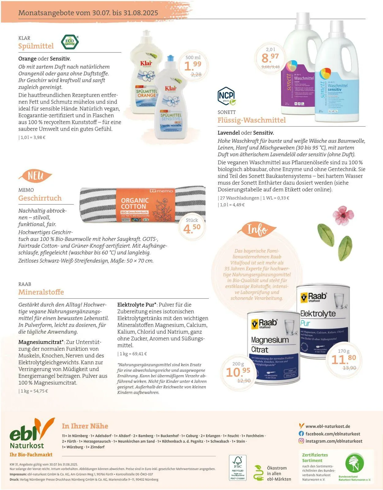 ebl Naturkos von 31. Juli bis 29. Juli 2026 - Prospekt seite 4