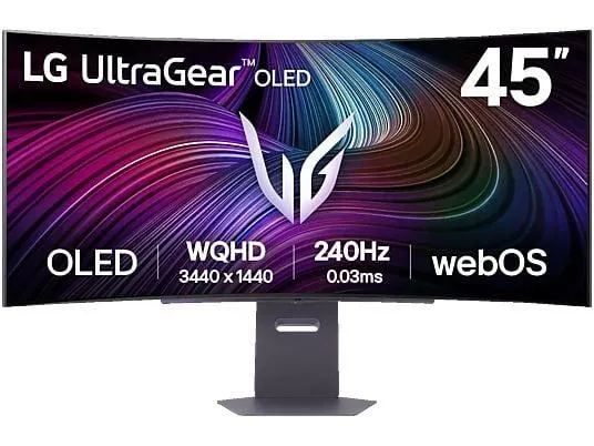 LG UltraGear 45GX90SA-B 44,5 Zoll OLED 4K LG Monitor (0,03 ms Reaktionszeit, 240 Hz)