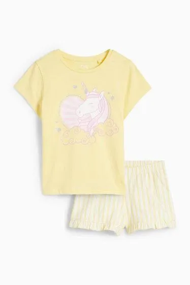 Unicorn - short pyjamas - 2 piece