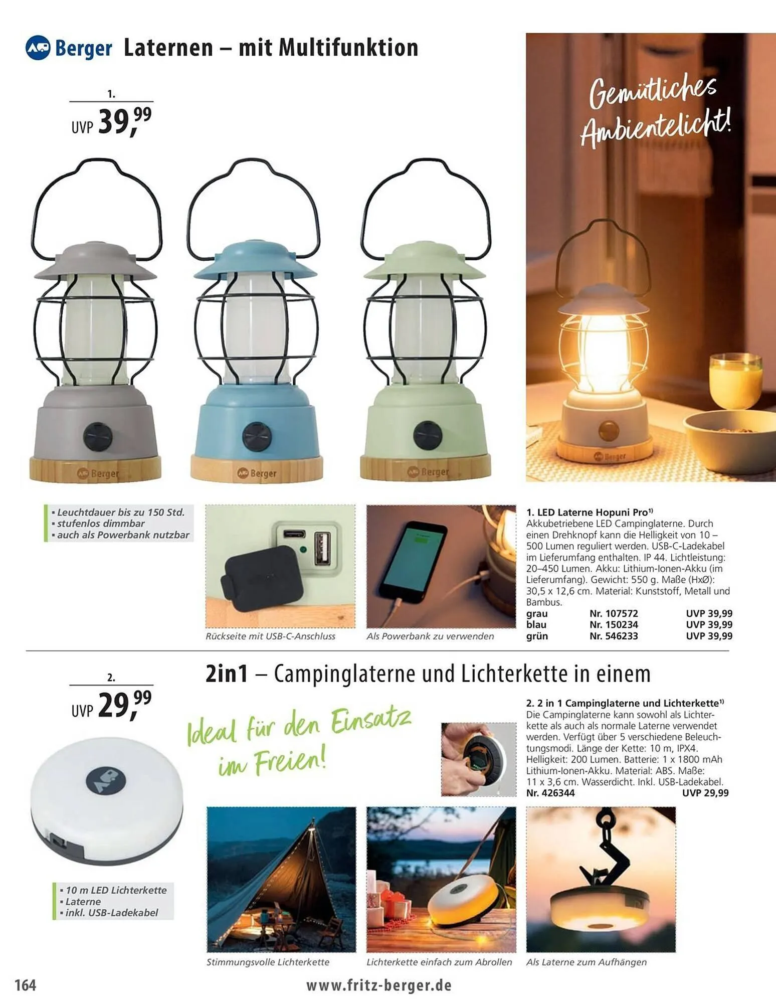 Fritz Berger Prospekt von 27. Mai bis 31. Dezember 2025 - Prospekt seite 164