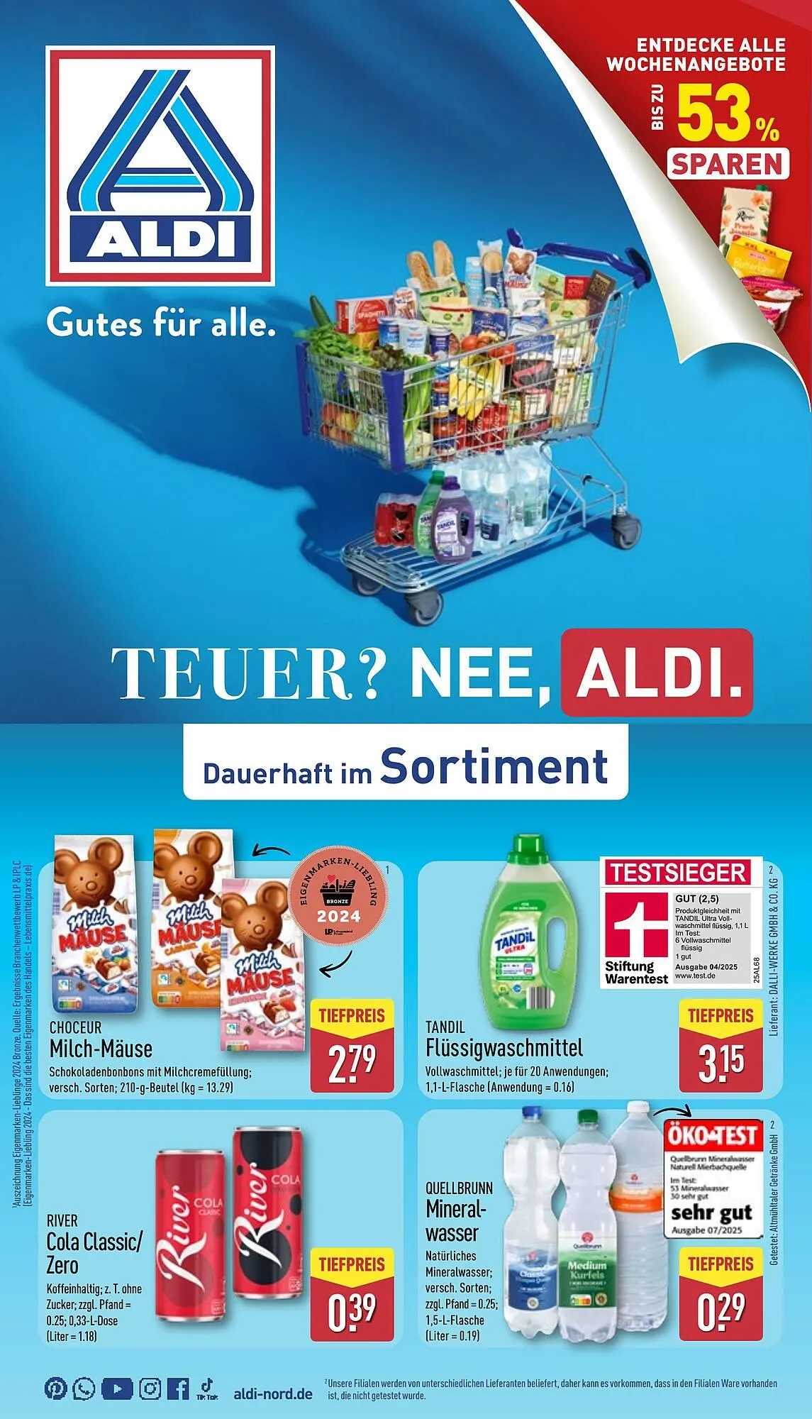 Aldi Nord Prospekt von 22. September bis 27. September 2025 - Prospekt seite 1
