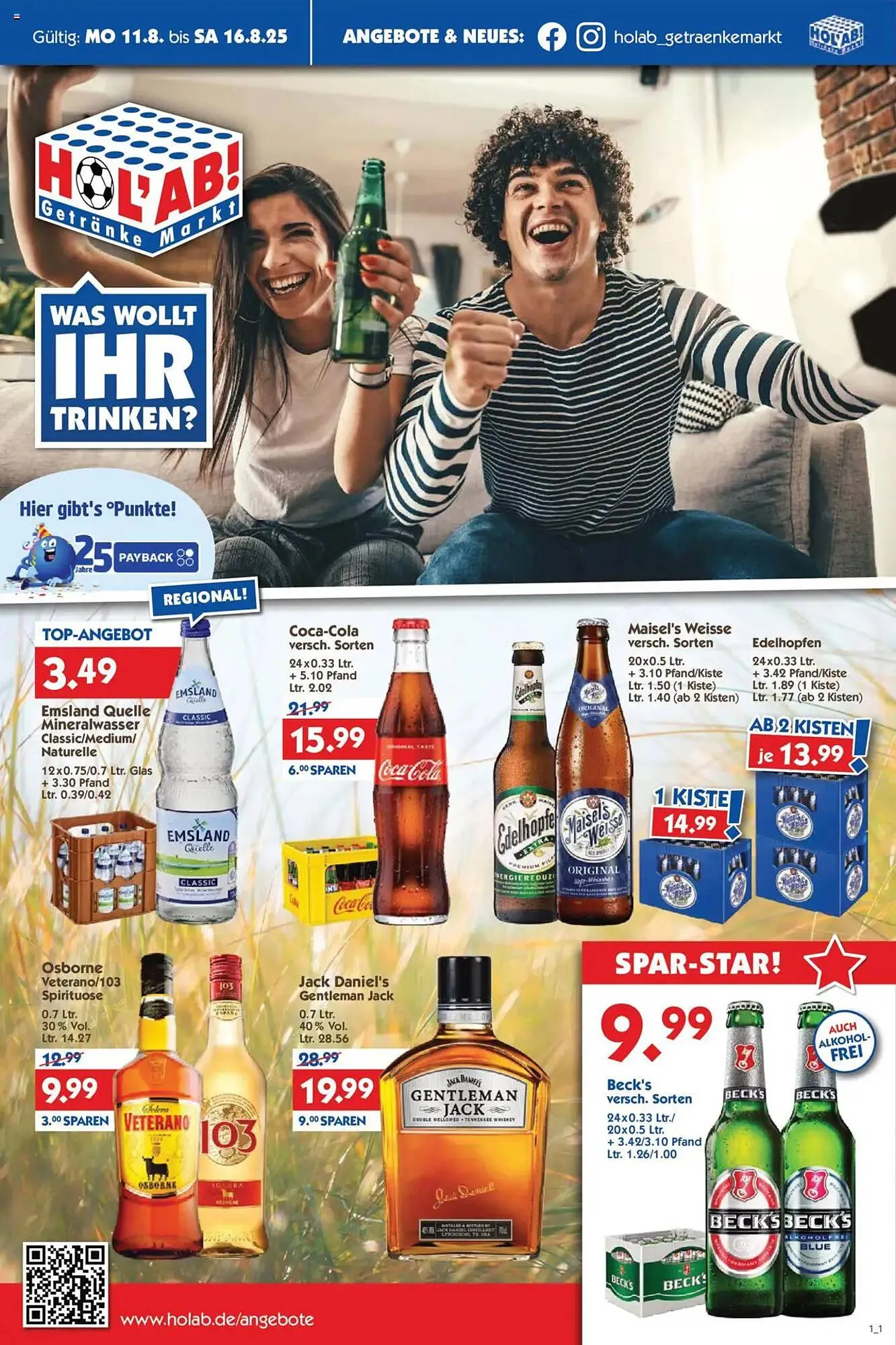 Holab Getränkemarkt Prospekt - 1