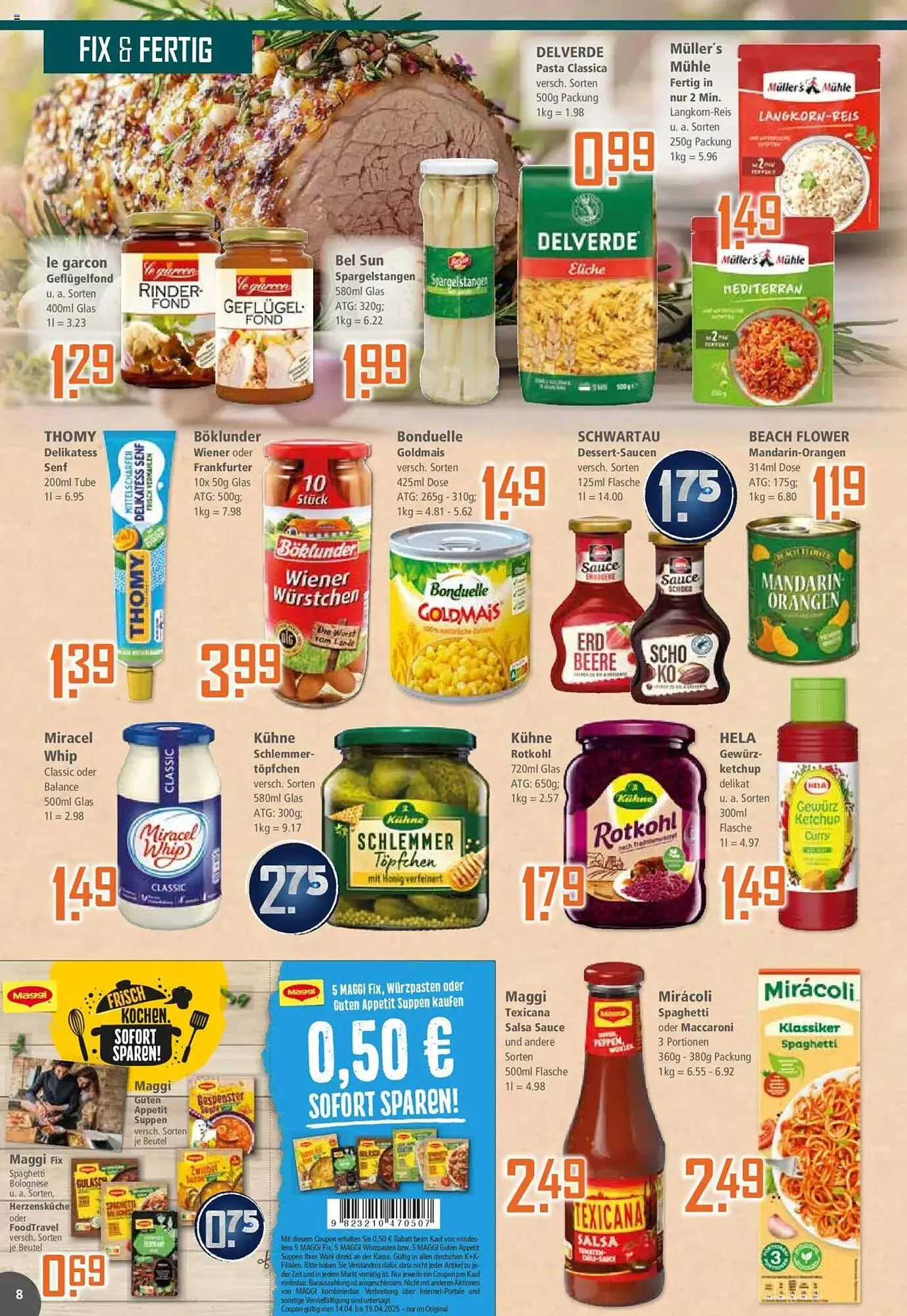 Klaas und Kock Prospekt von 14. April bis 19. April 2025 - Prospekt seite 8