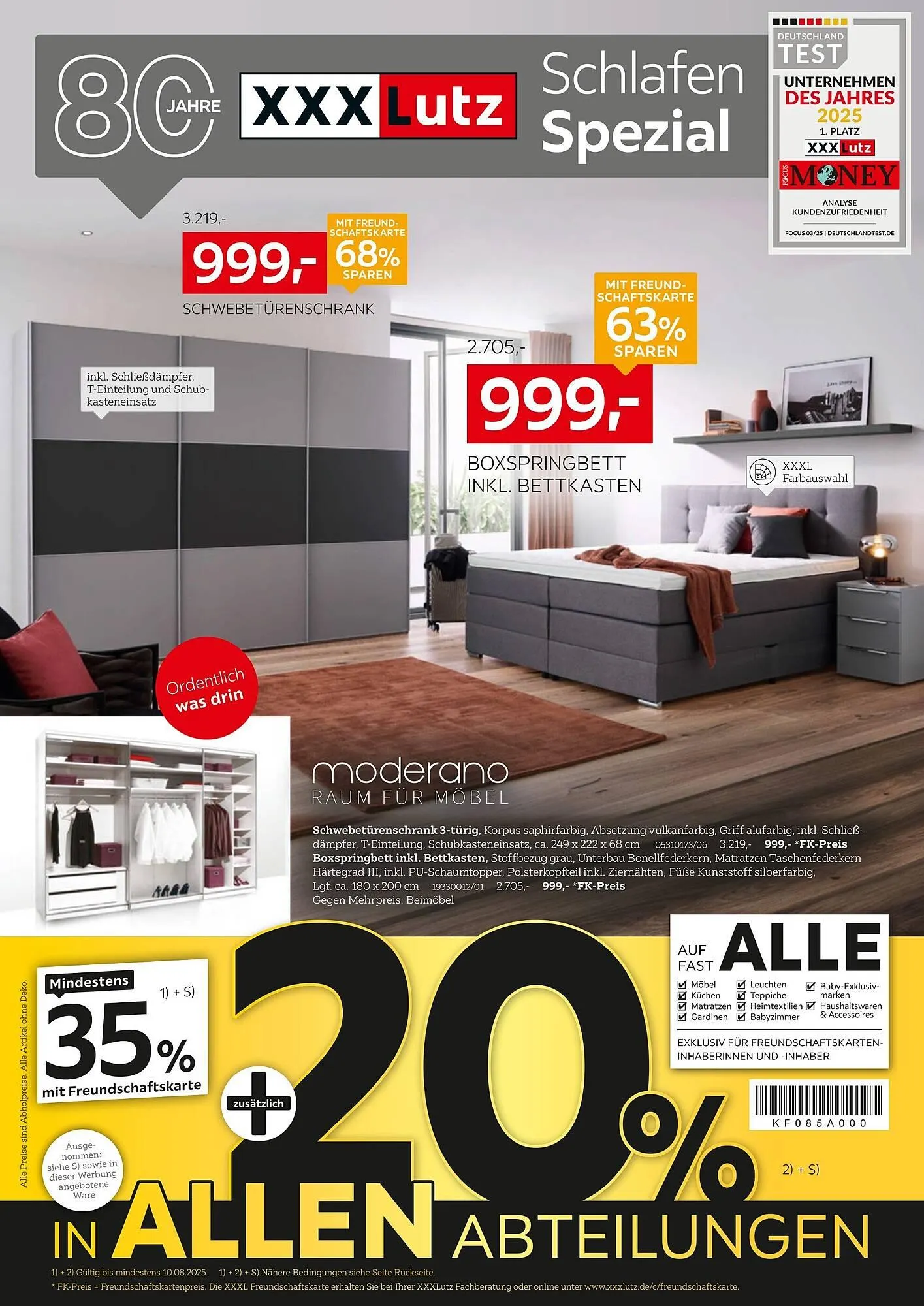 XXXLutz Prospekt von 28. Juli bis 10. August 2025 - Prospekt seite 1