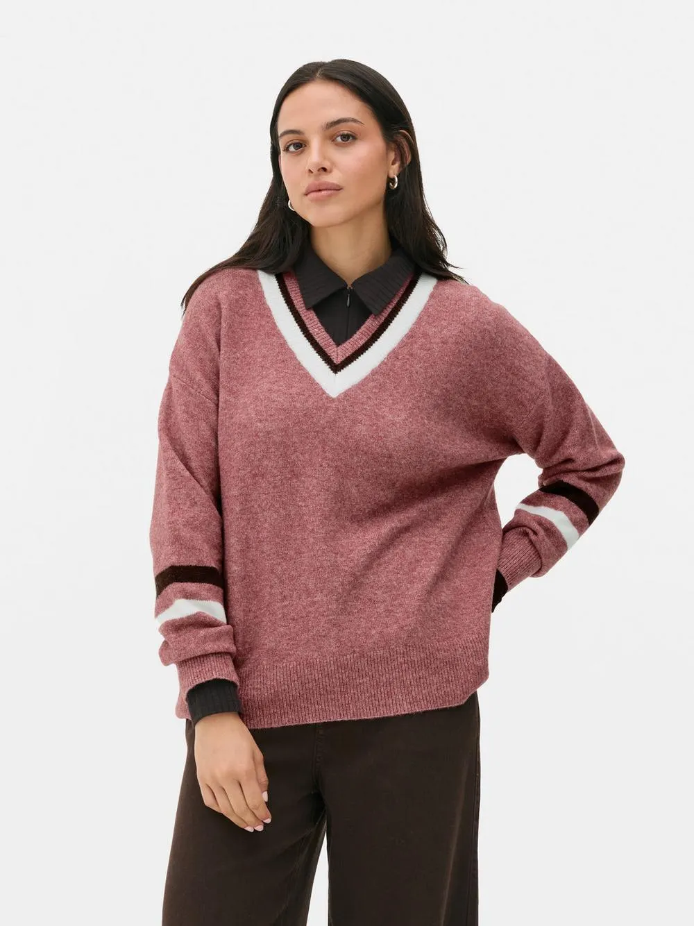 Pullover mit V-Ausschnitt