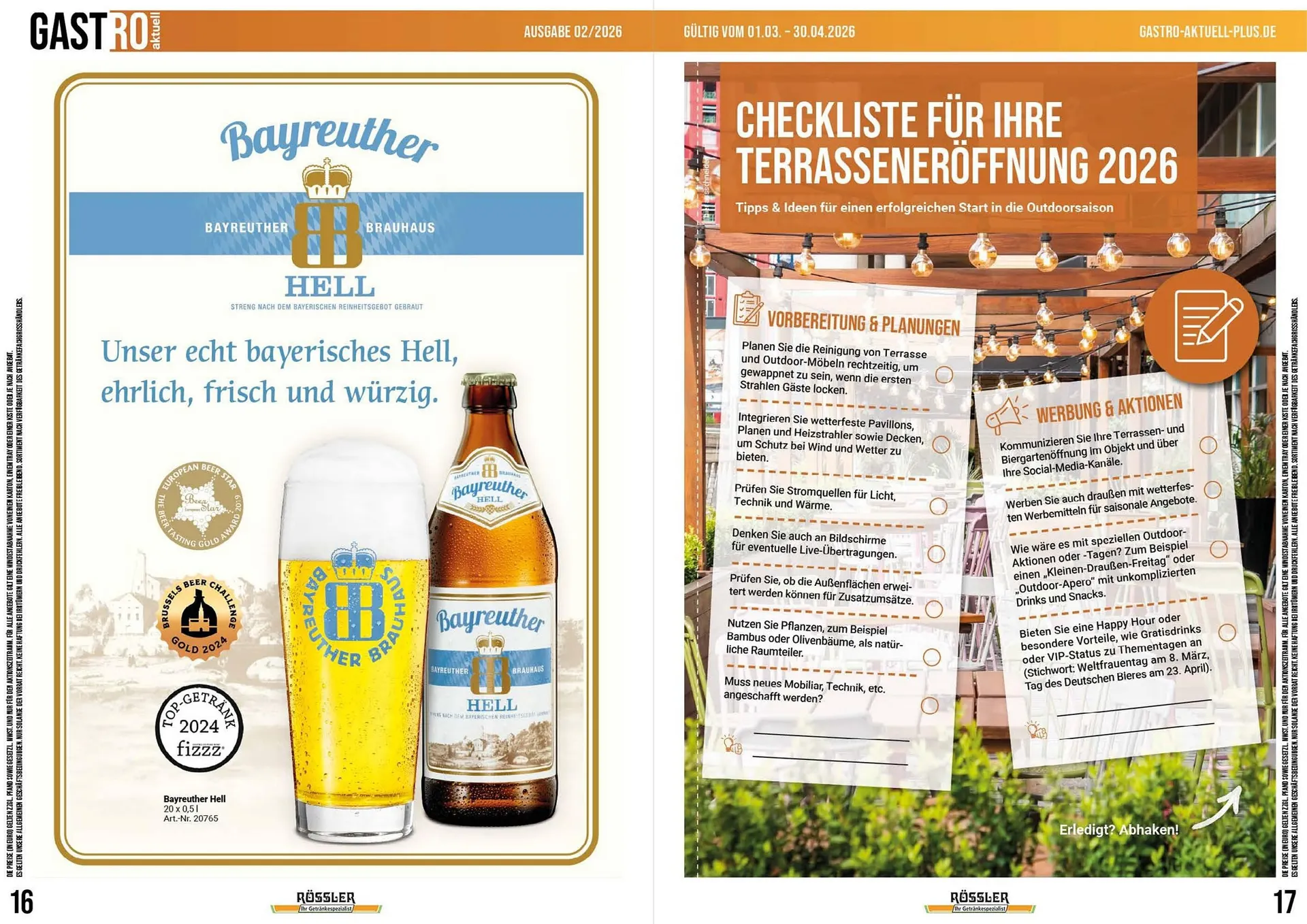 Getränke Rössler Prospekt von 1. März bis 30. April 2026 - Prospekt seite 9
