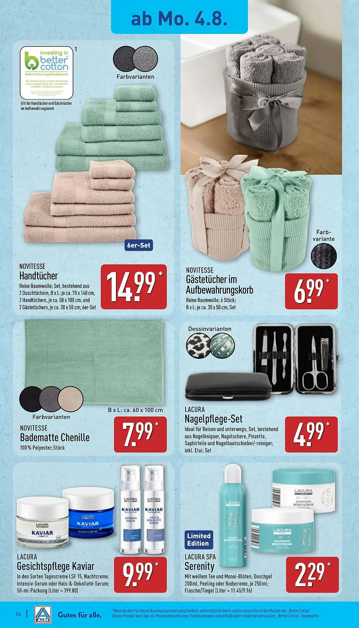 Aldi Nord Prospekt von 4. August bis 9. August 2025 - Prospekt seite 16