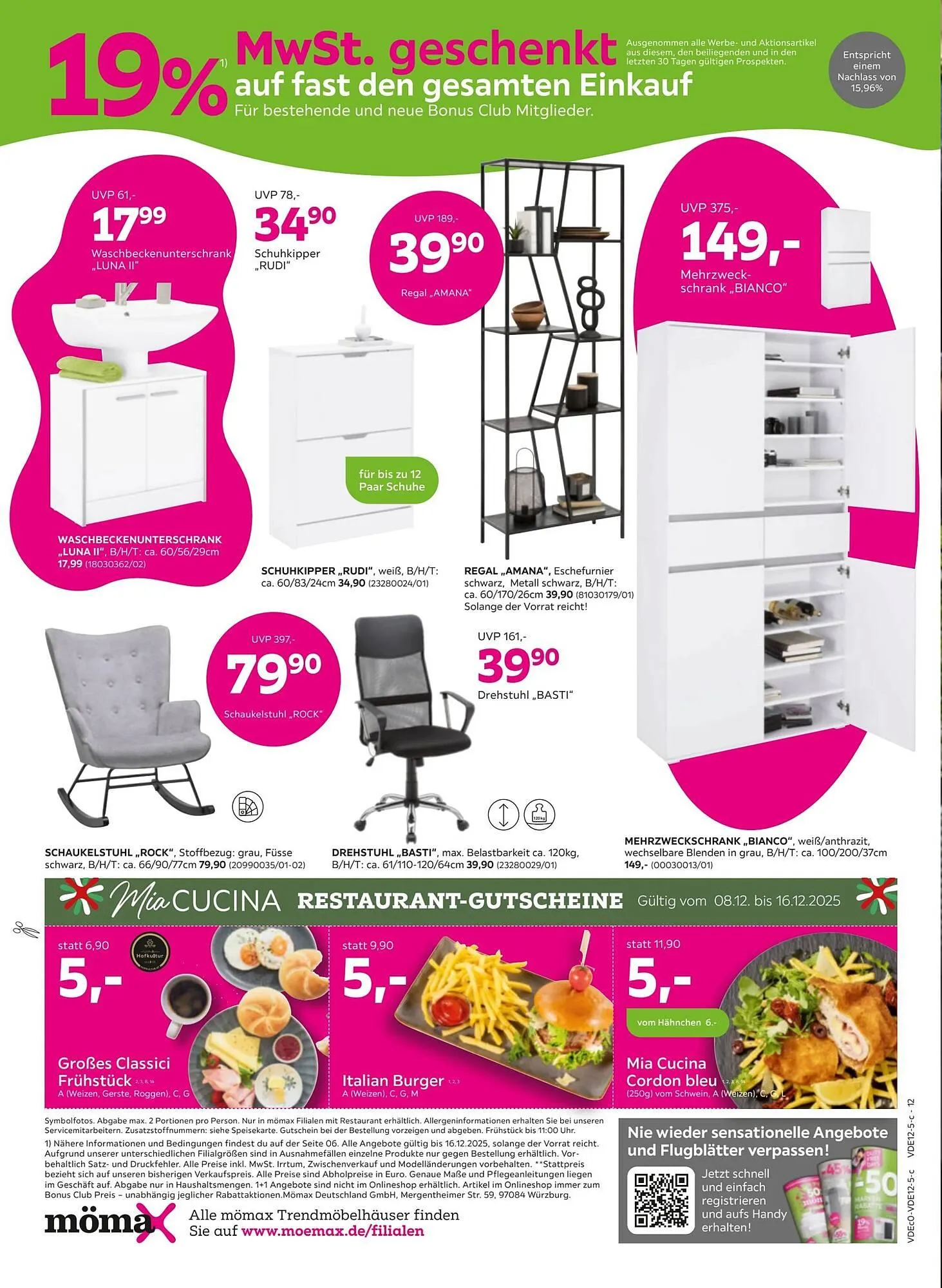 Mömax Prospekt von 8. Dezember bis 17. Dezember 2025 - Prospekt seite 12