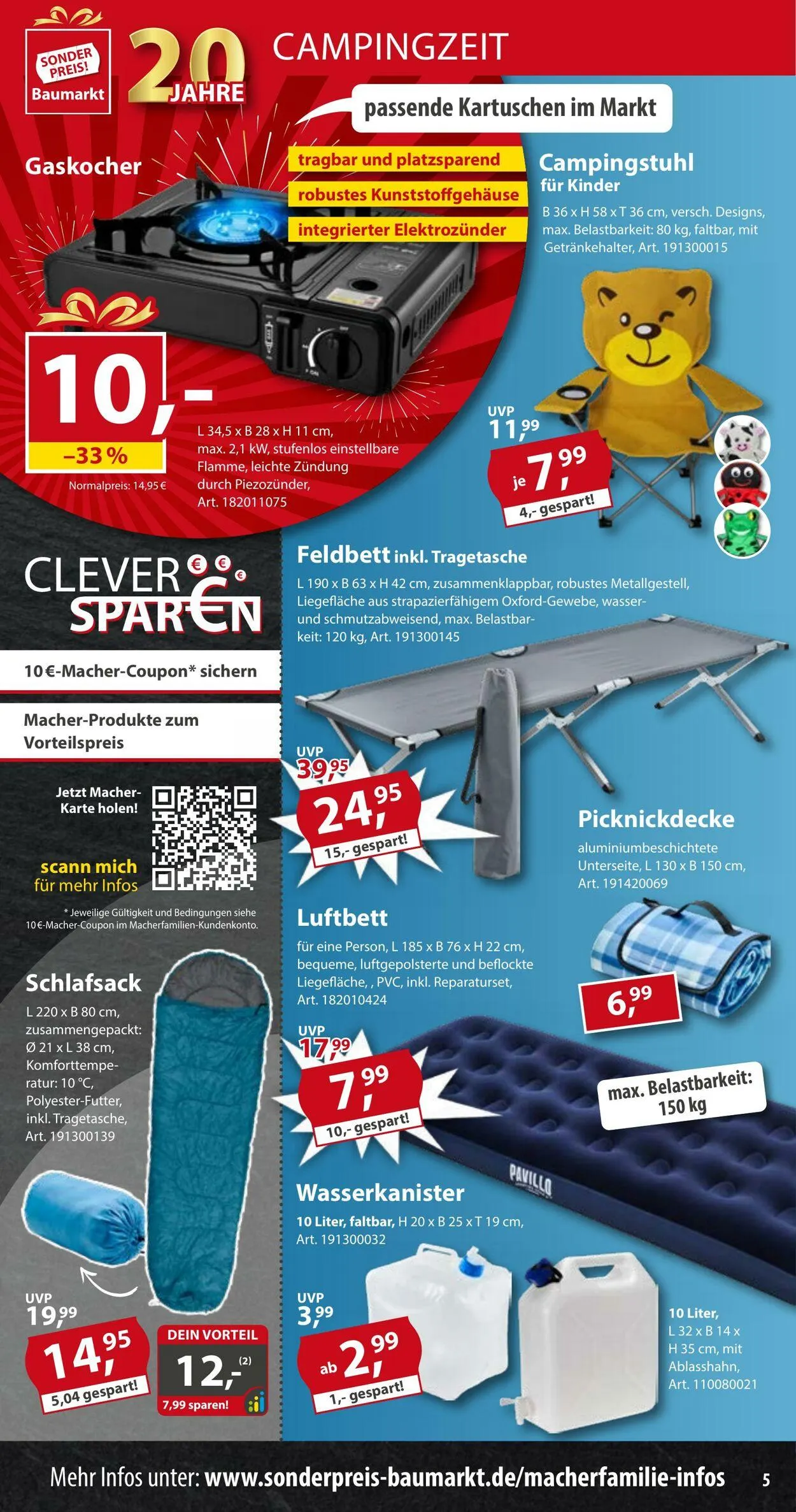 Sonderpreis Baumarkt Aktueller Prospekt von 10. Mai bis 24. Mai 2025 - Prospekt seite 5