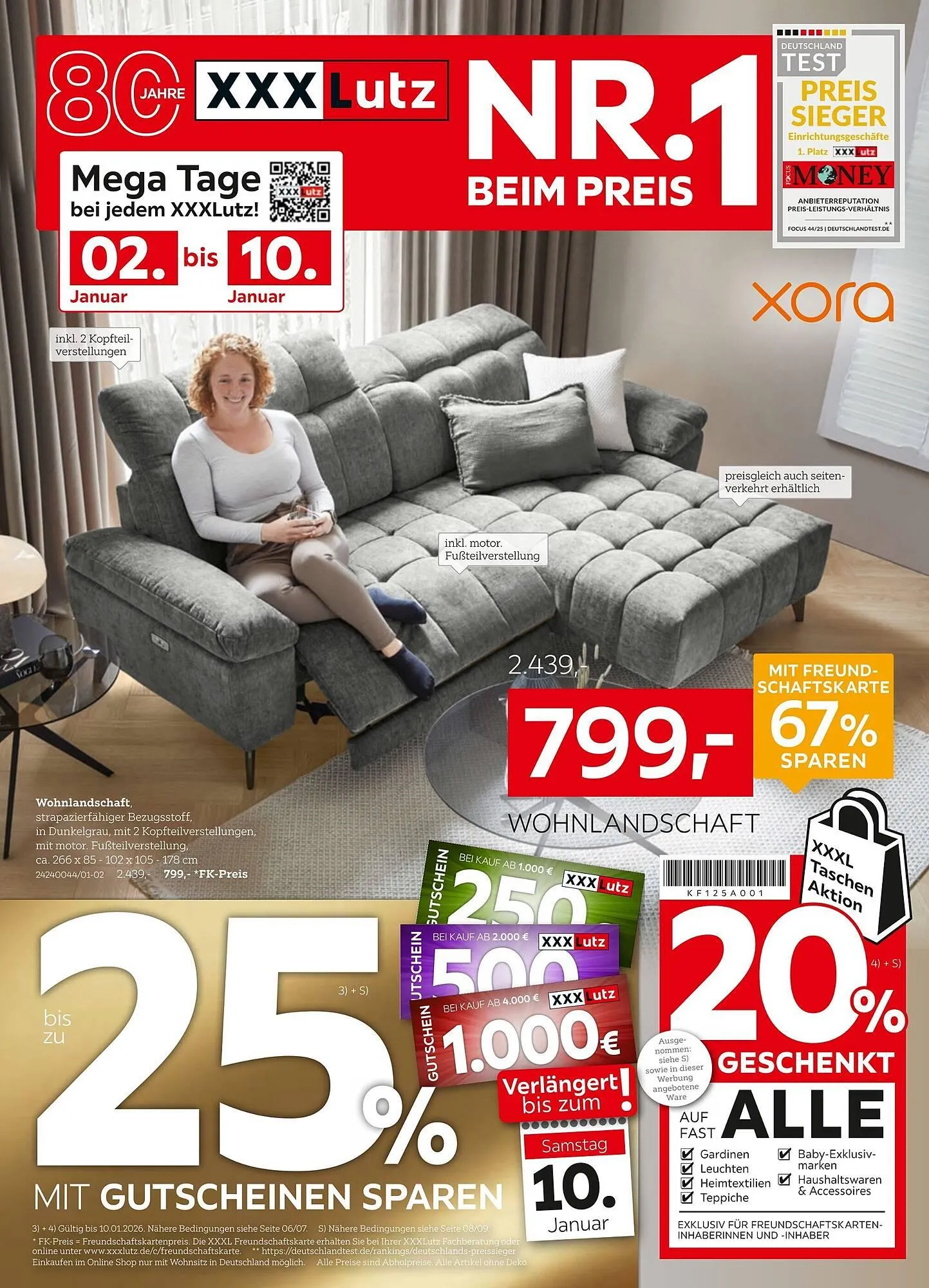 XXXLutz Prospekt von 27. Dezember bis 11. Januar 2026 - Prospekt seite 1