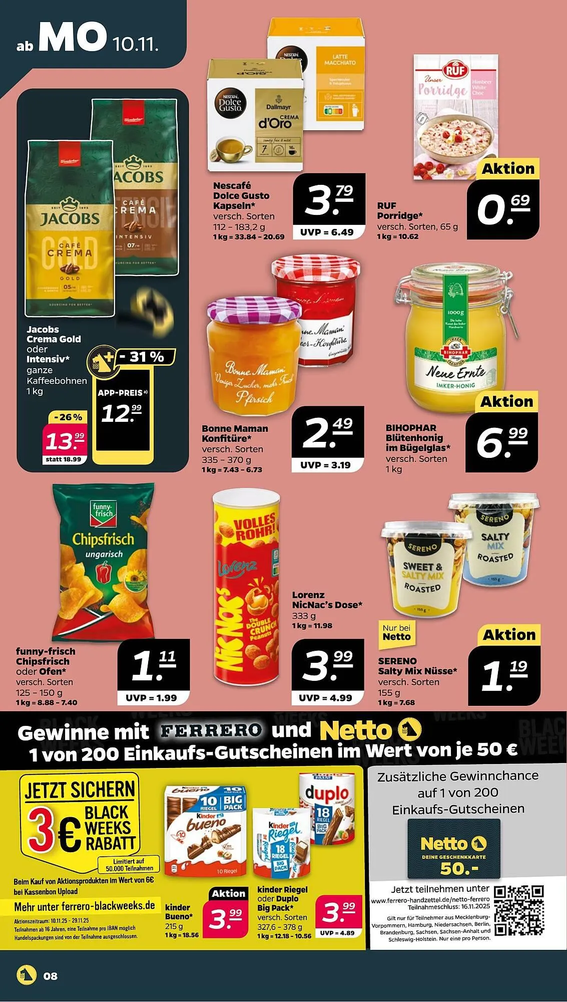 NETTO Prospekt von 10. November bis 15. November 2025 - Prospekt seite 8