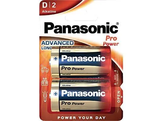PANASONIC 00215999 LR20PPG/2BP D Batterie, Alkaline, 1.5 Volt