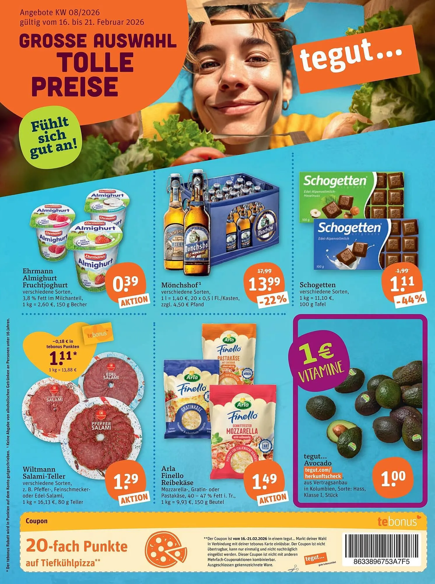Tegut Prospekt von 16. Februar bis 21. Februar 2026 - Prospekt seite 3