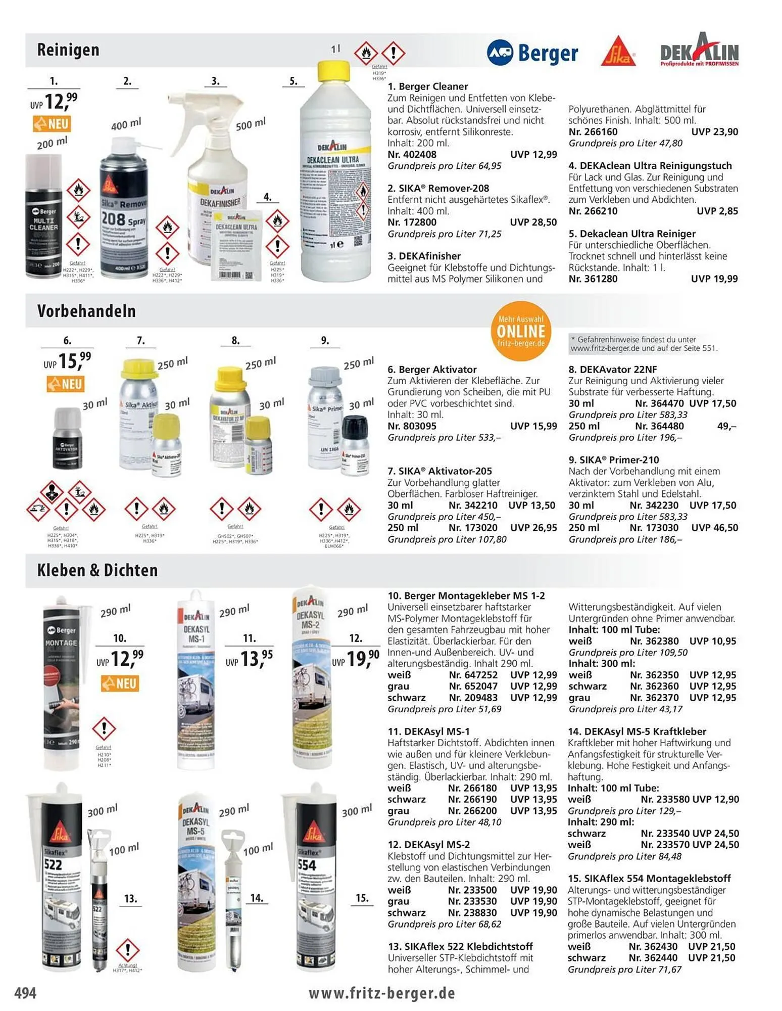 Fritz Berger Prospekt von 27. Mai bis 31. Dezember 2025 - Prospekt seite 498