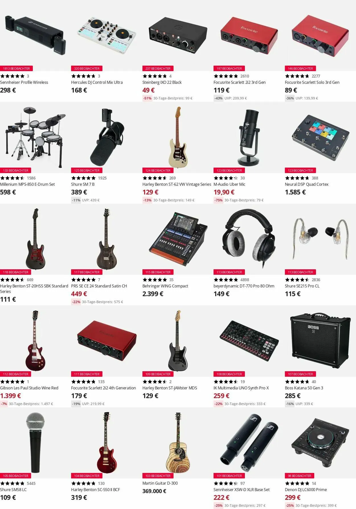 Thomann Aktueller Prospekt von 21. April bis 30. April 2025 - Prospekt seite 3