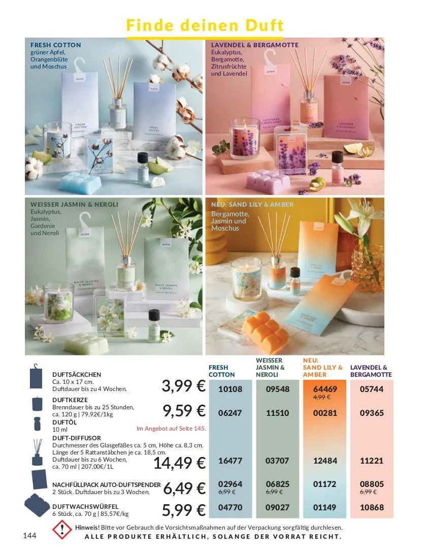 Avon Aktueller Prospekt von 19. März bis 2. April 2025 - Prospekt seite 144