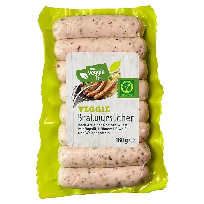 MY VAY Veggie Grillwürste 180 g, Rostbratwürste