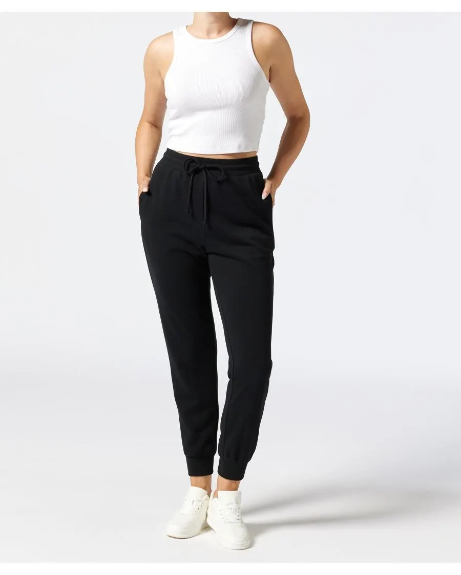 Schwarze Jogginghose Janina Basic, Seitentaschen