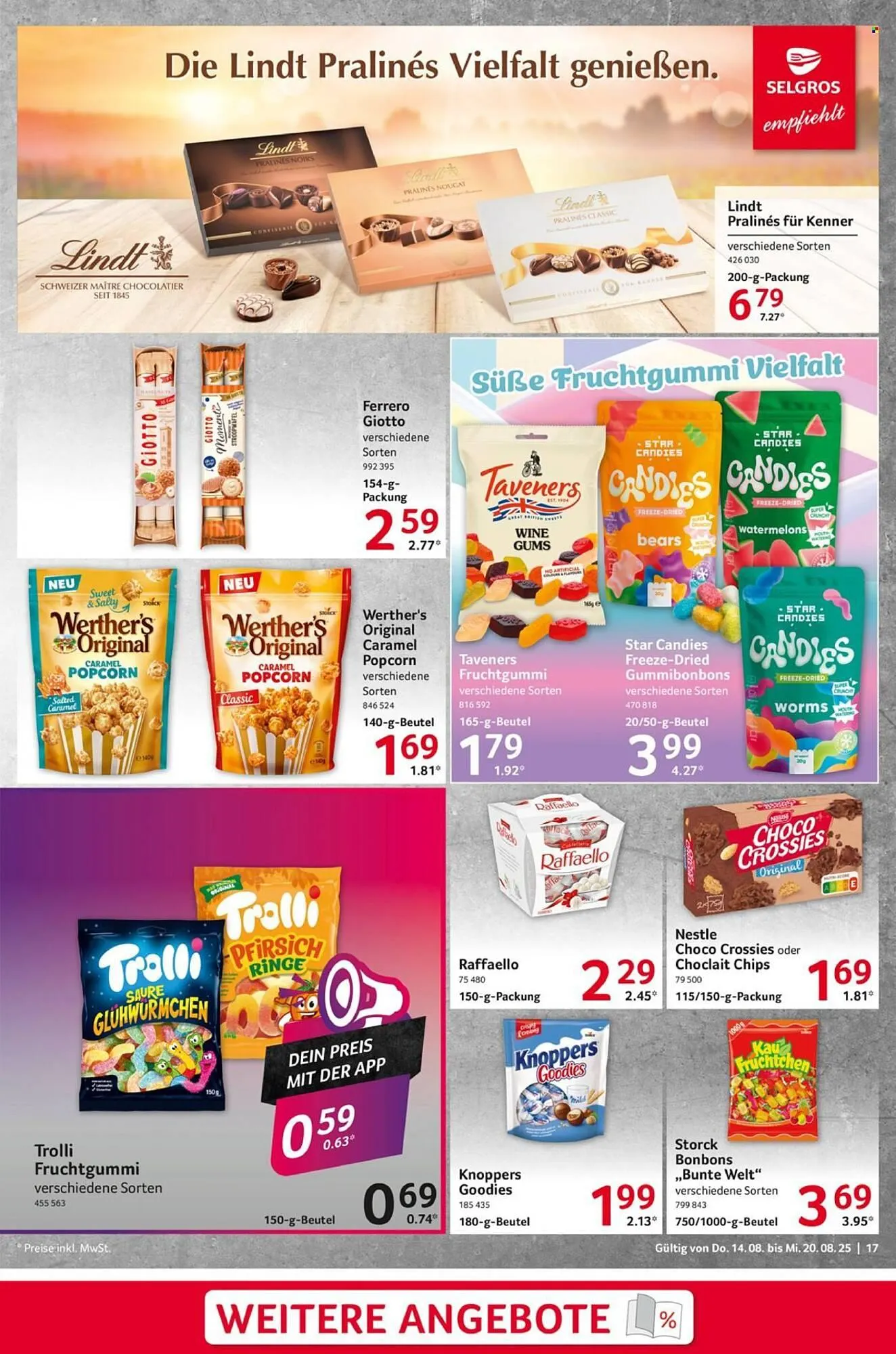 Selgros Prospekt von 14. August bis 20. August 2025 - Prospekt seite 17