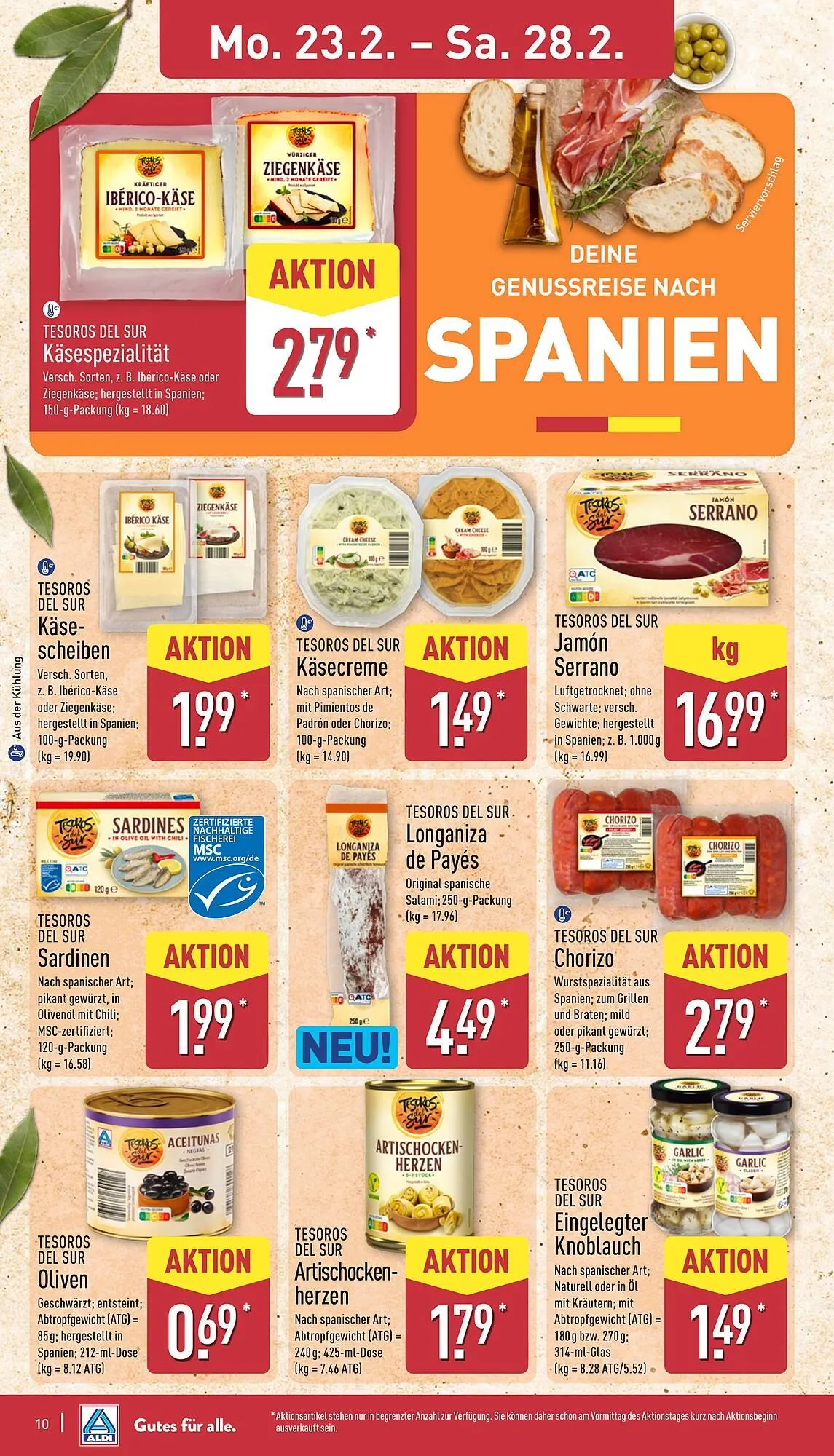 Aldi Nord Prospekt von 23. Februar bis 28. Februar 2026 - Prospekt seite 10