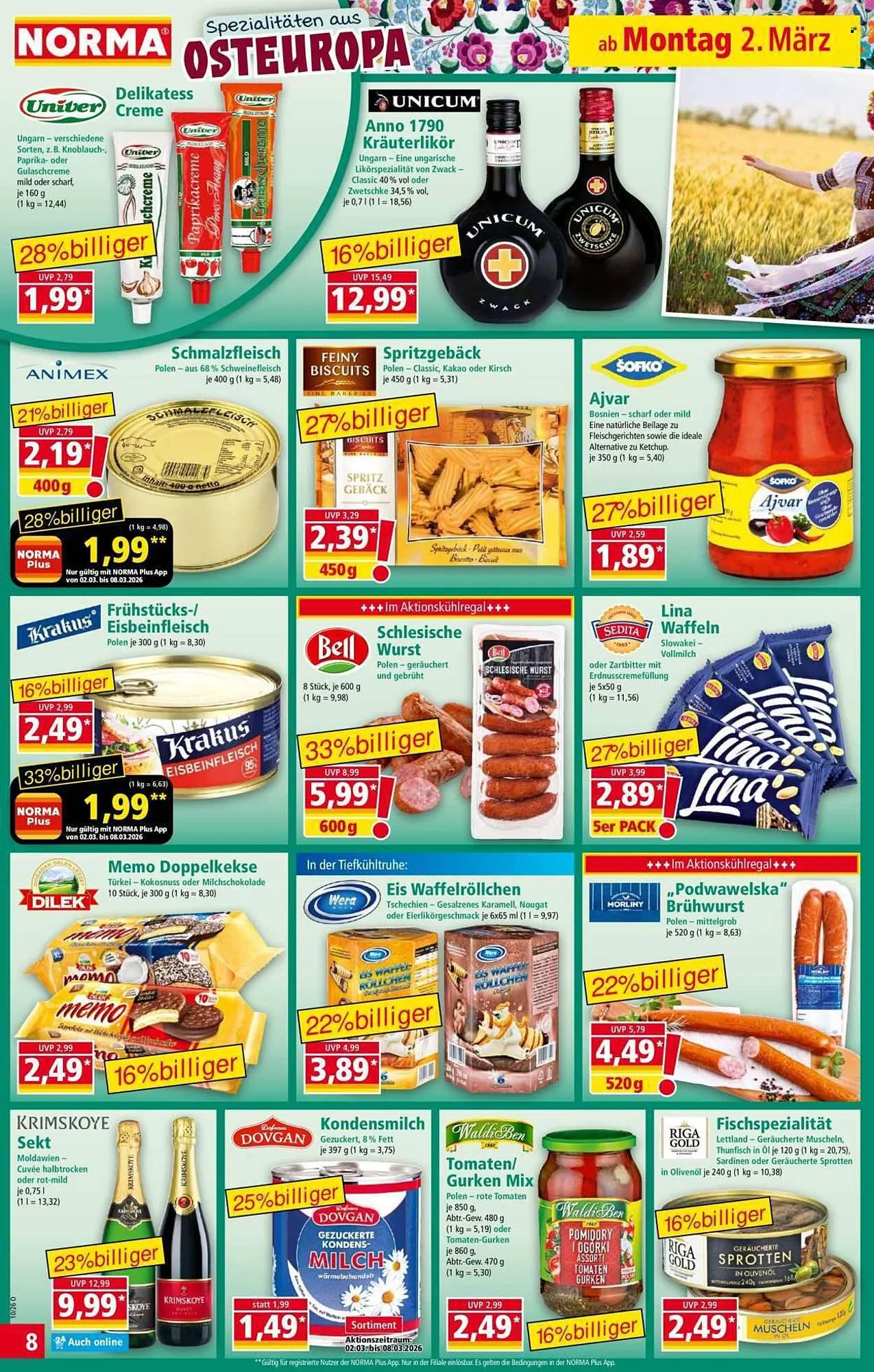 Norma Prospekt von 2. März bis 8. März 2026 - Prospekt seite 8