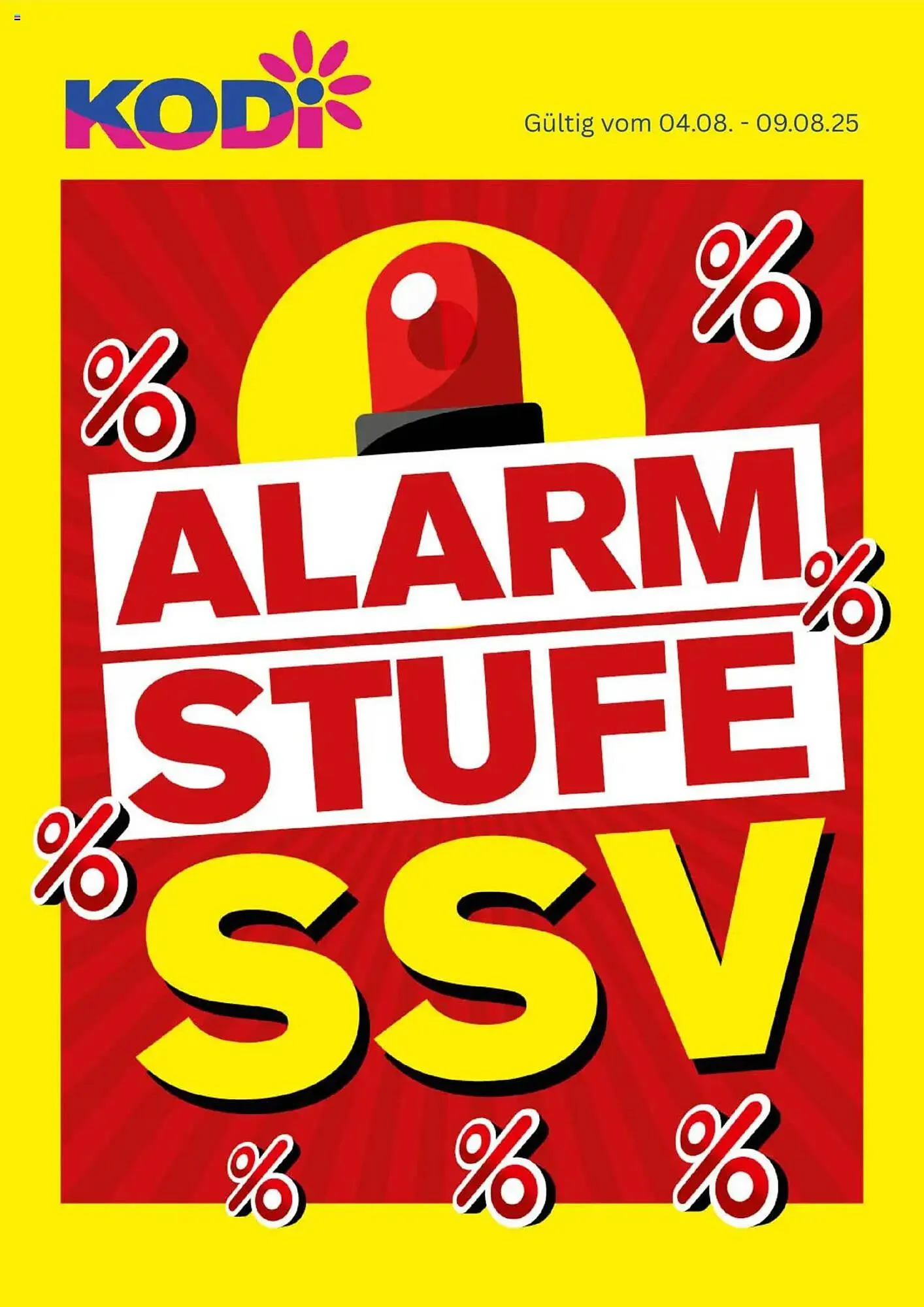 KODi Prospekt von 4. August bis 9. August 2025 - Prospekt seite 1