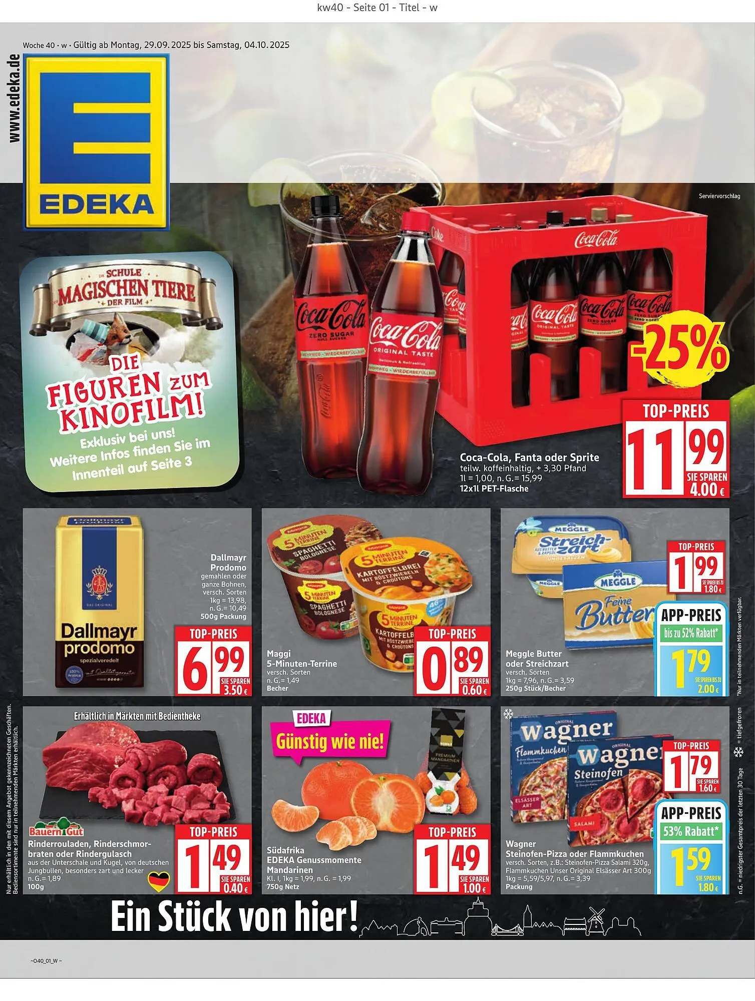 Edeka Prospekt von 29. September bis 4. Oktober 2025 - Prospekt seite 1