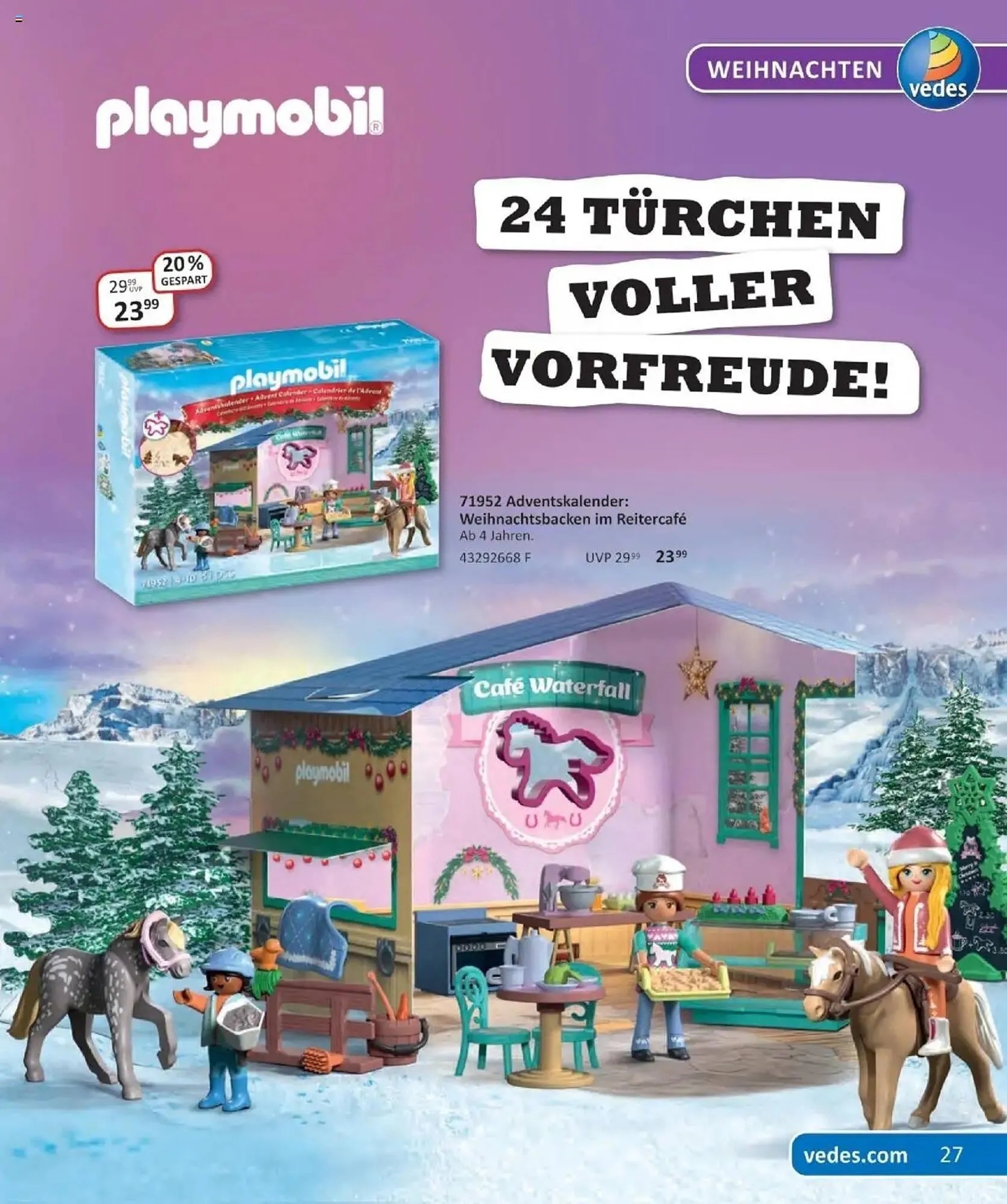 Vedes Prospekt von 29. September bis 6. Januar 2026 - Prospekt seite 27