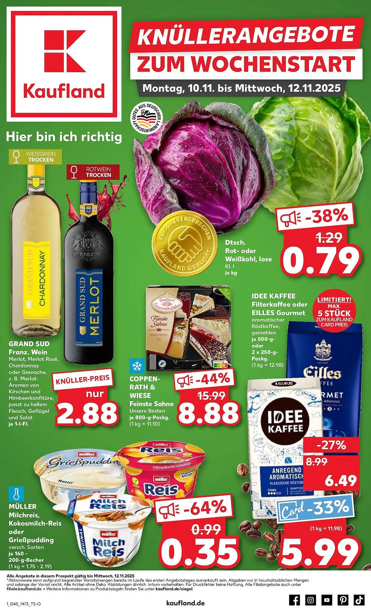 Kaufland Prospekt von 9. November bis 12. November 2025 - Prospekt seite 1