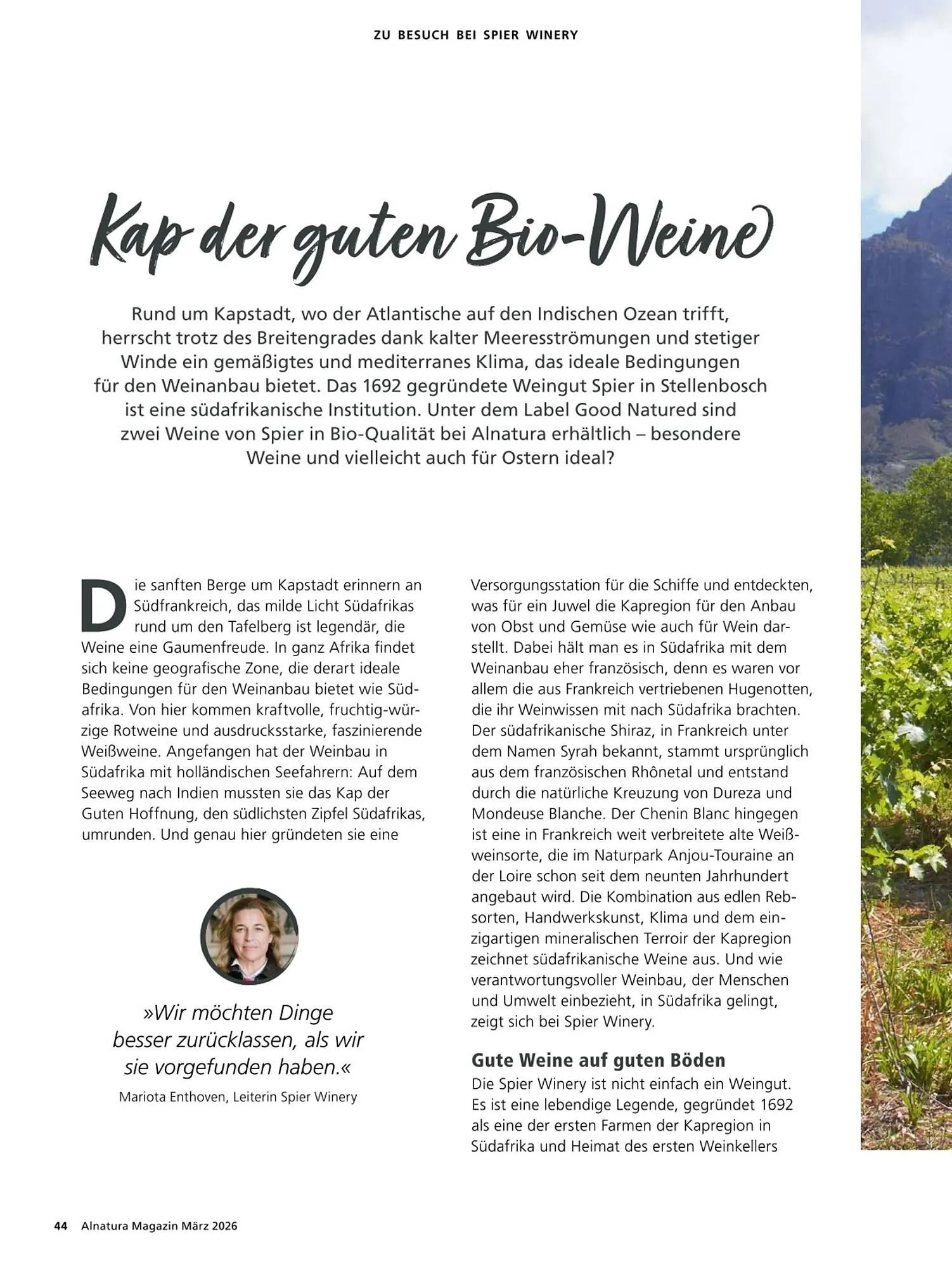 Alnatura Magazin von 4. März bis 1. April 2026 - Prospekt seite 44