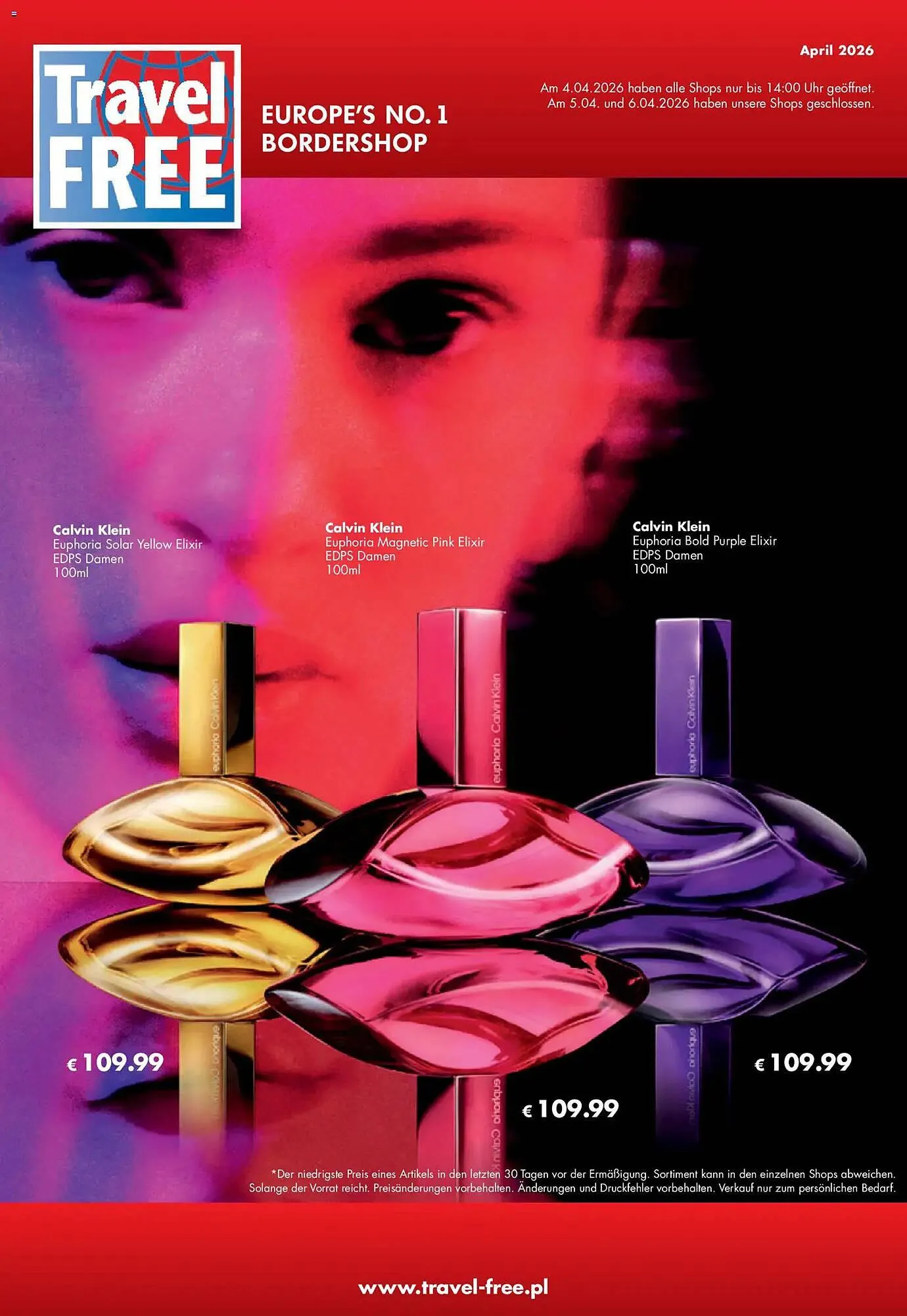 Travel Free Prospekt von 1. April bis 30. April 2026 - Prospekt seite 1