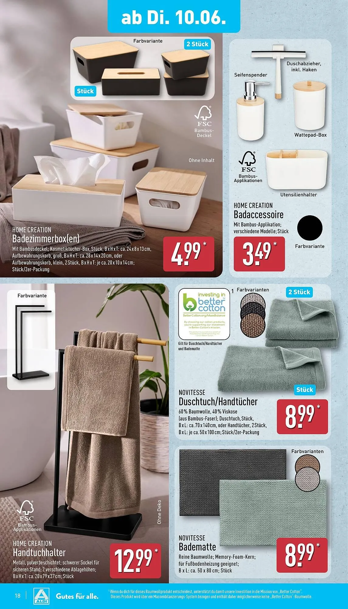 Aldi Nord Prospekt von 10. Juni bis 14. Juni 2025 - Prospekt seite 18