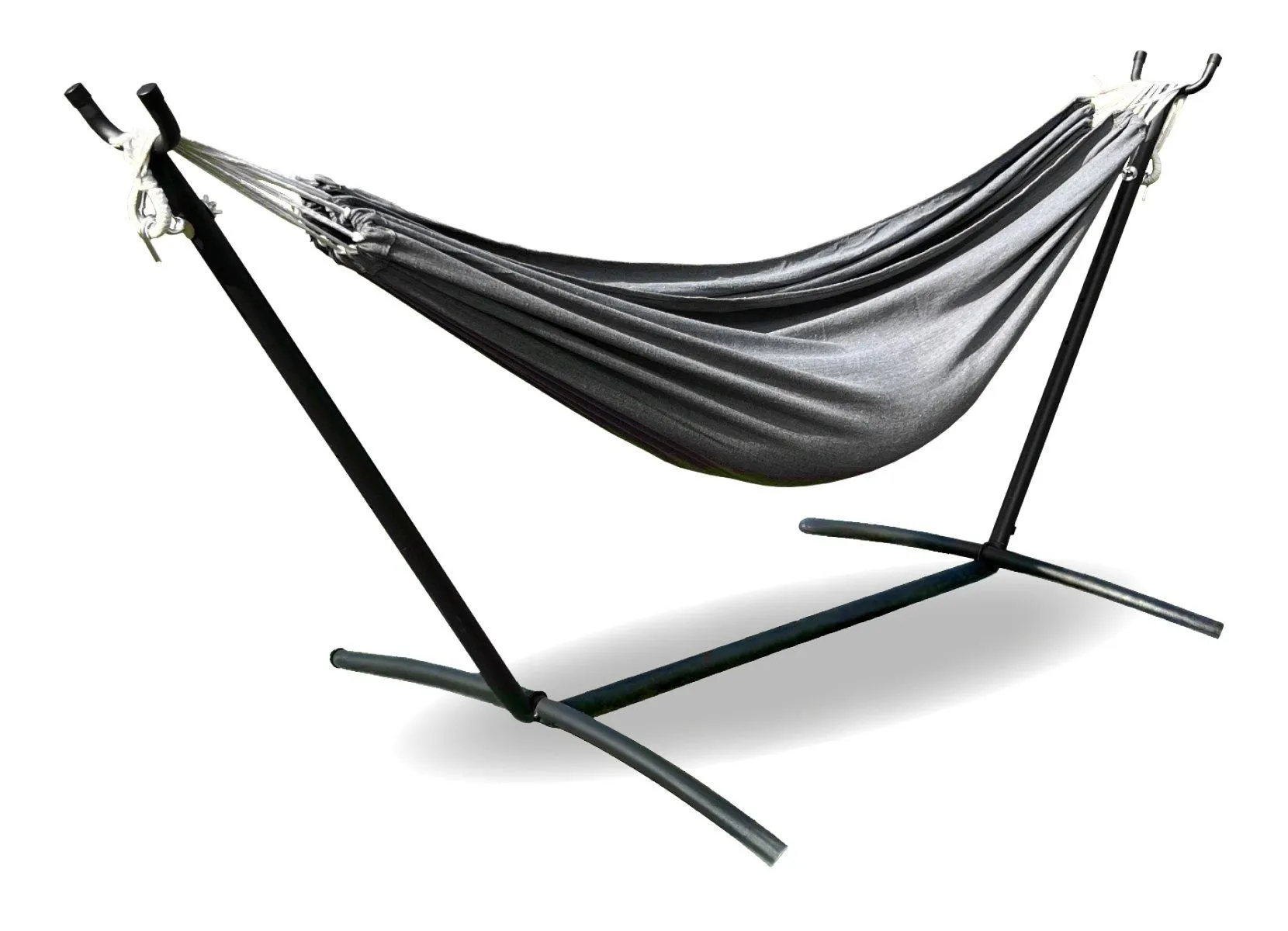 Hängematte mit Gestell 270x108x100cm Anthrazit