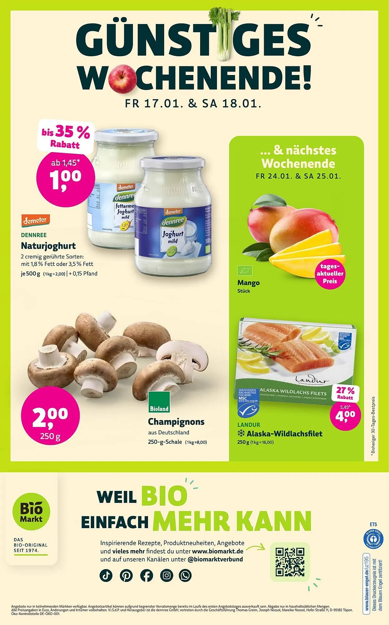 Erdi Biomarkt Prospekt von 15. Januar bis 28. Januar 2025 - Prospekt seite 12