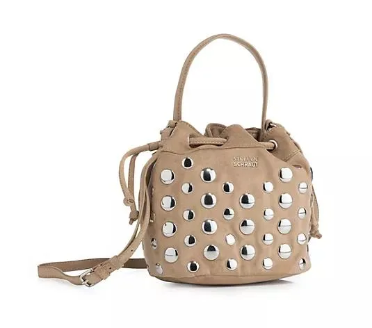 Wählen Sie Ihre Variante: STEFFEN SCHRAUT Beuteltasche Nietenbesatz div. Fächer verst. Schulterriemen