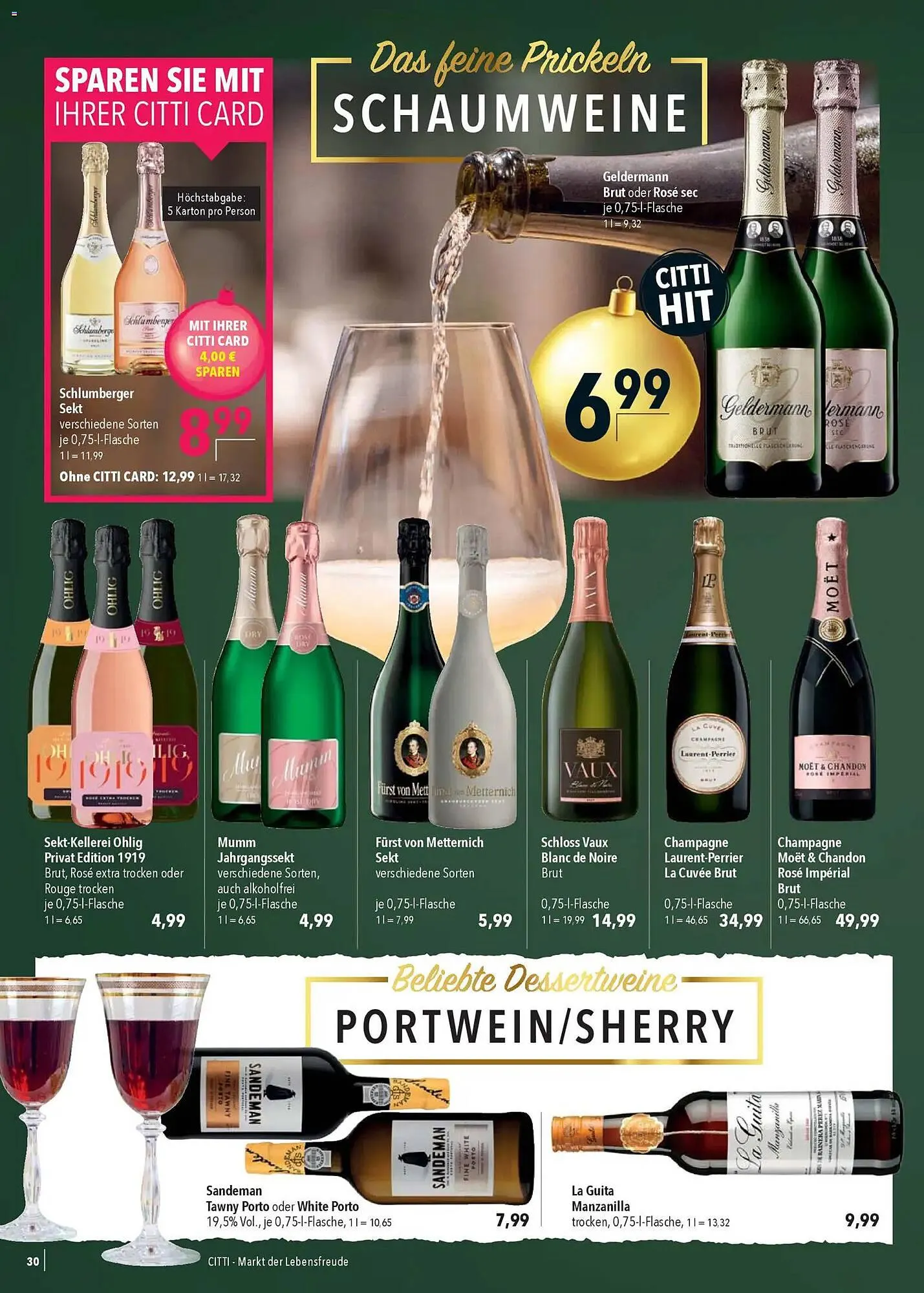 CITTI Markt Prospekt von 10. Dezember bis 16. Dezember 2025 - Prospekt seite 30