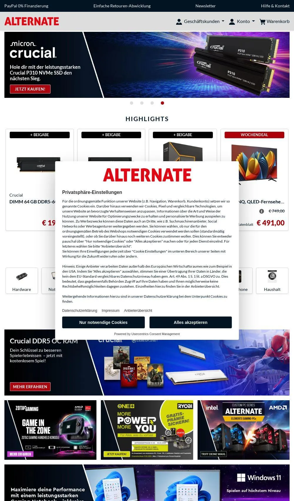 Alternate Aktueller Prospekt - 1