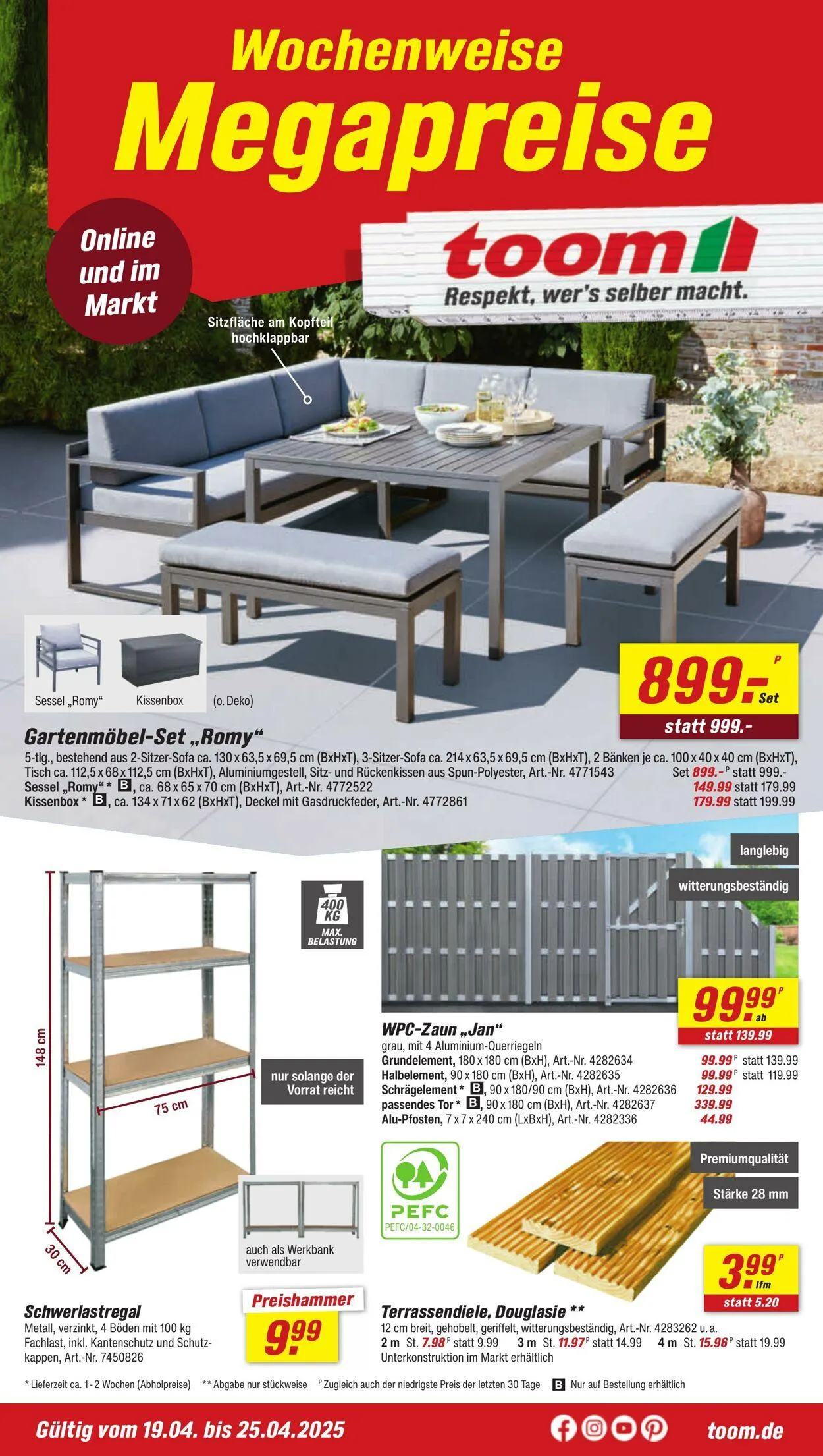 toom Baumarkt Aktueller Prospekt - 1