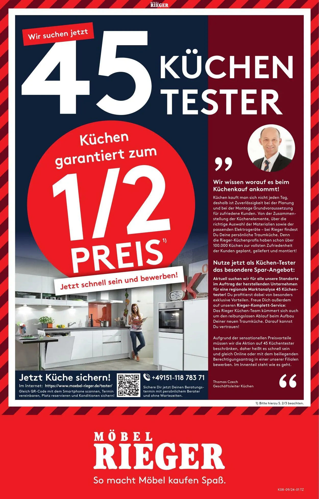 Möbel Rieger Aktueller Prospekt von 16. Juli bis 30. Juli 2025 - Prospekt seite 1