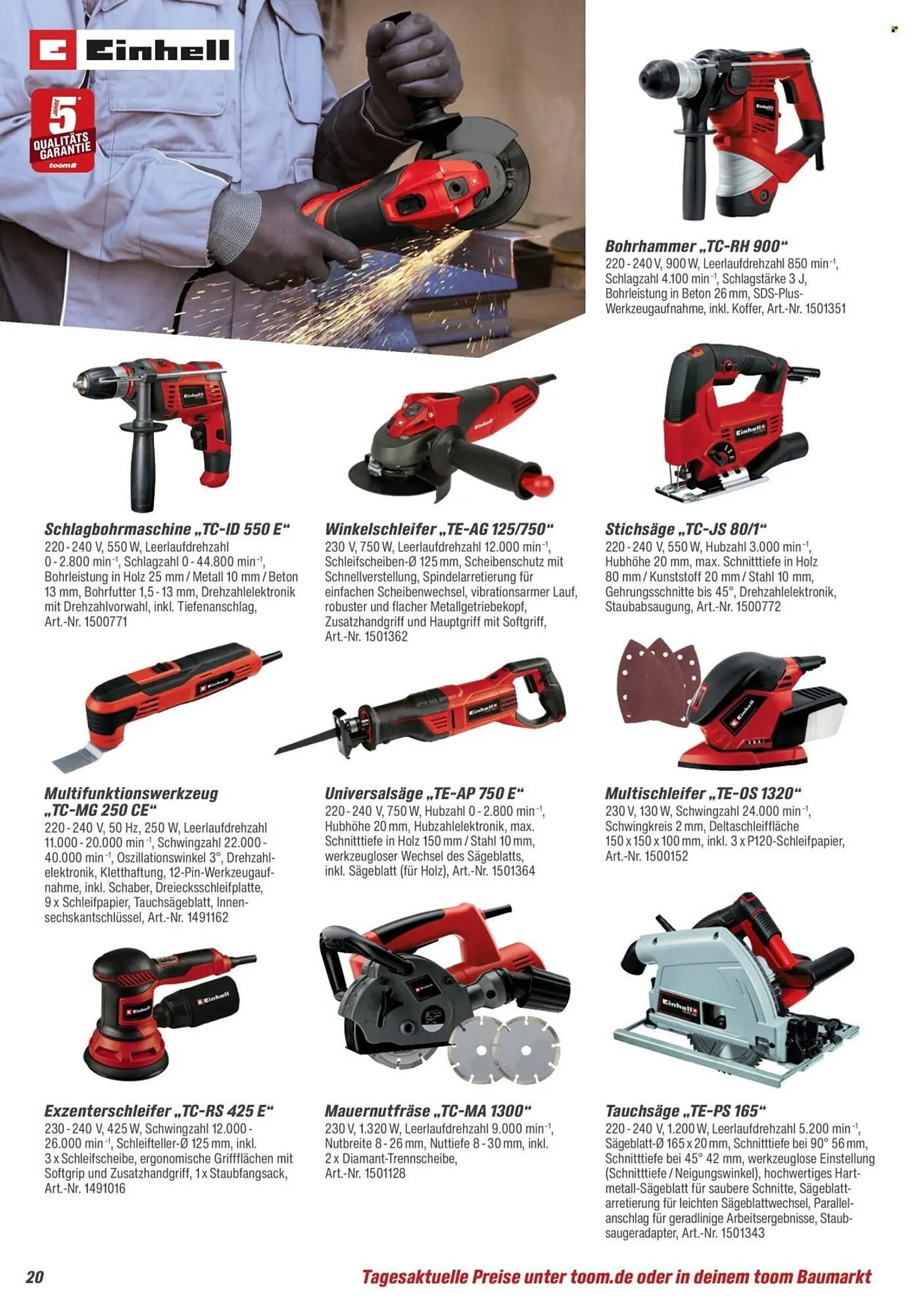 Toom Baumarkt Prospekt von 28. März bis 30. Juni 2026 - Prospekt seite 20