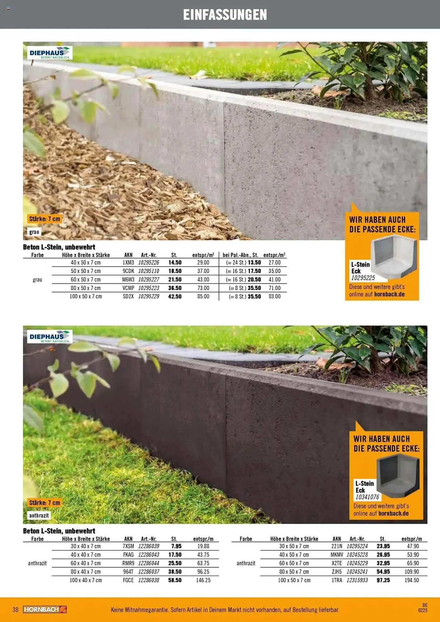 Hornbach Prospekt von 28. Februar bis 29. März 2025 - Prospekt seite 38