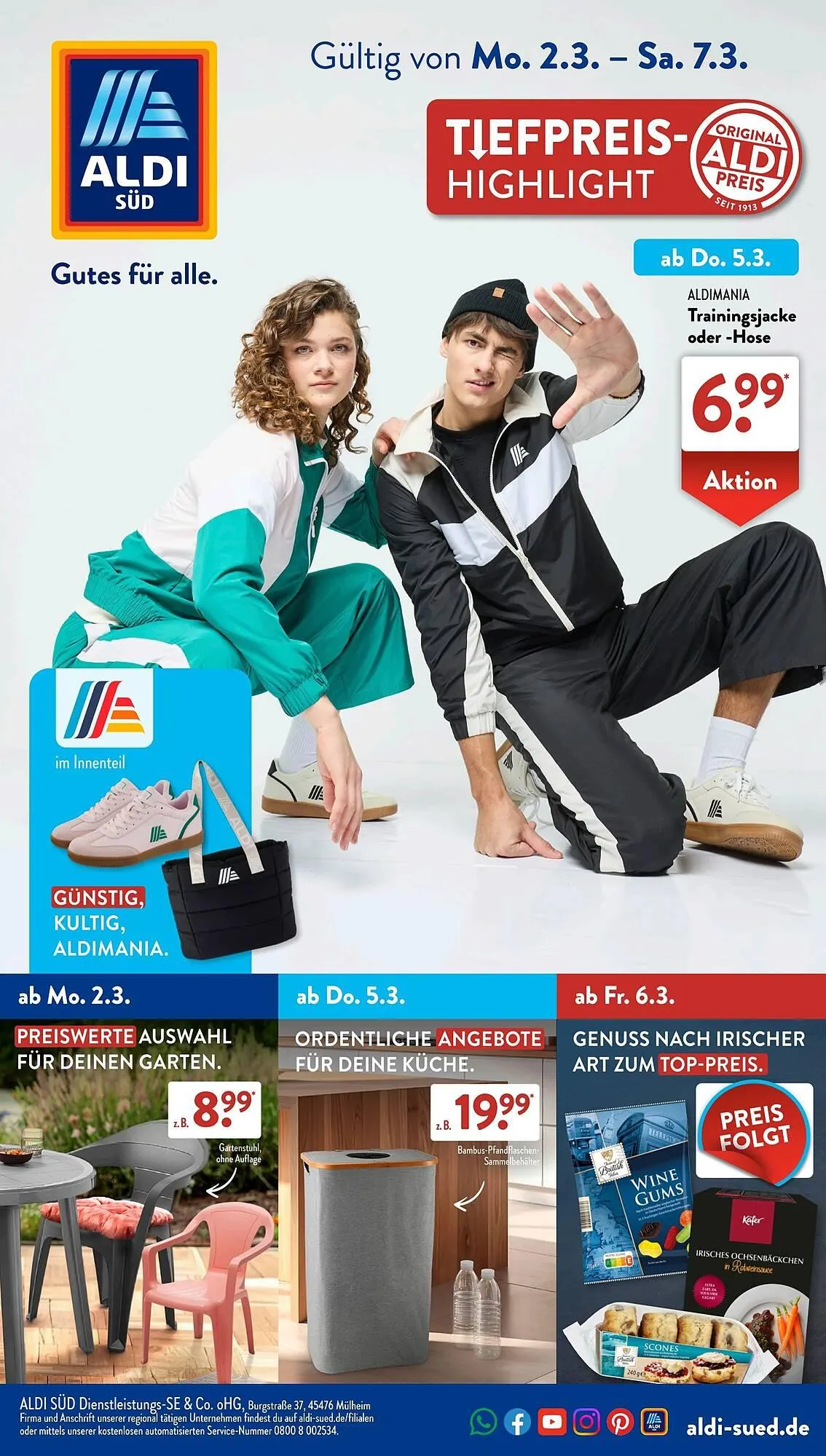 Aldi Süd Prospekt von 2. März bis 8. März 2026 - Prospekt seite 1